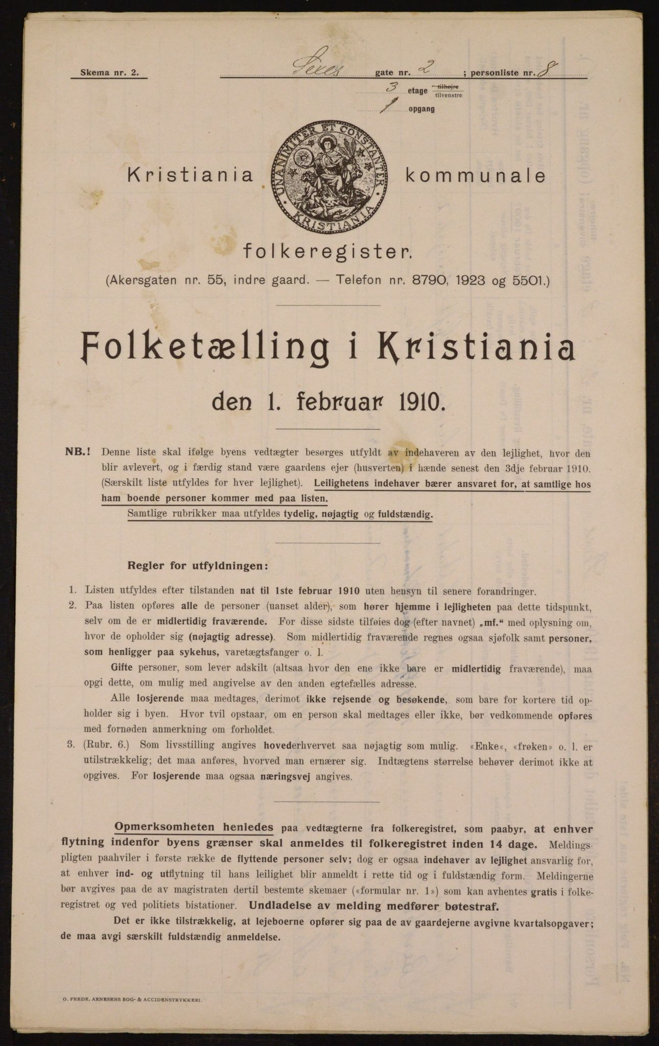 OBA, Kommunal folketelling 1.2.1910 for Kristiania, 1910, s. 90391