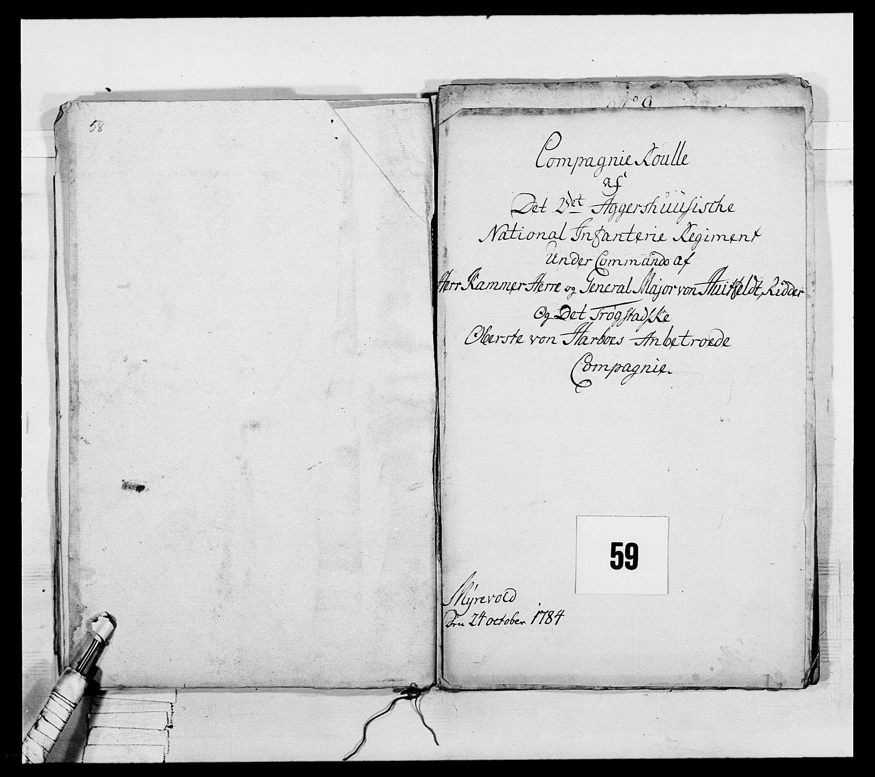 Generalitets- og kommissariatskollegiet, Det kongelige norske kommissariatskollegium, AV/RA-EA-5420/E/Eh/L0044: 2. Akershusiske nasjonale infanteriregiment, 1779-1787, s. 254