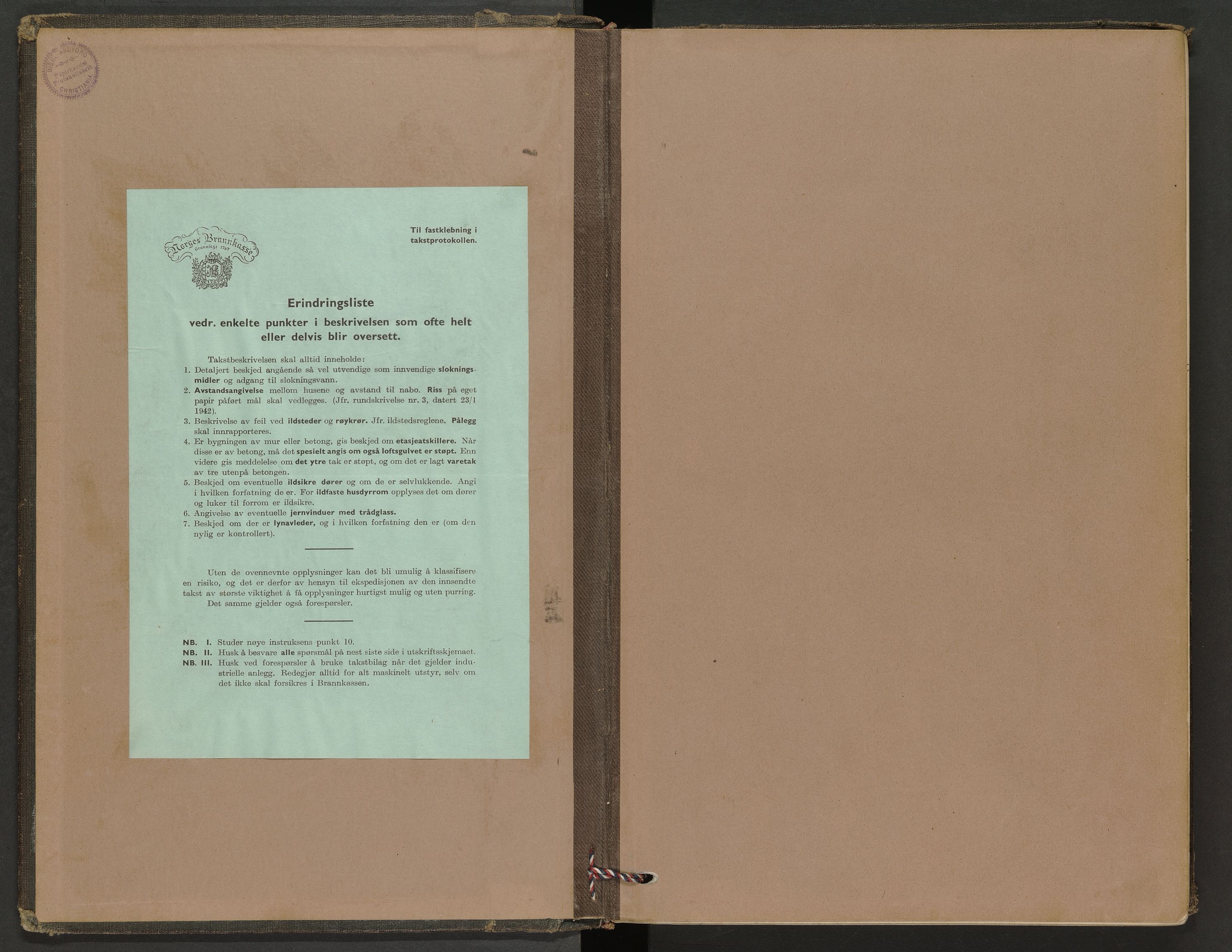 Nissedal lensmannskontor, SAKO/A-565/Y/Yd/Yda/L0002: Branntakstprotokoll, 1897-1944
