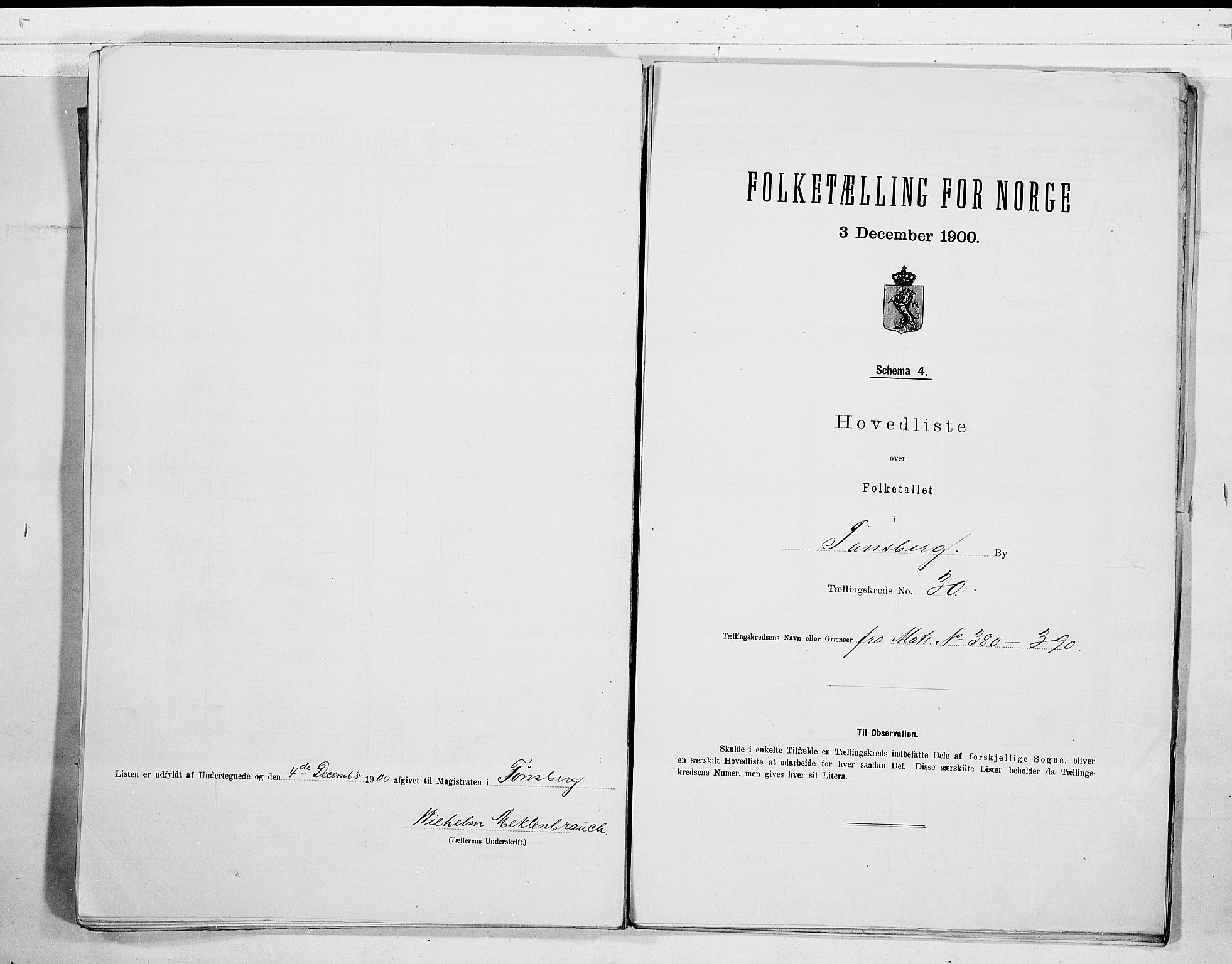 RA, Folketelling 1900 for 0705 Tønsberg kjøpstad, 1900, s. 62