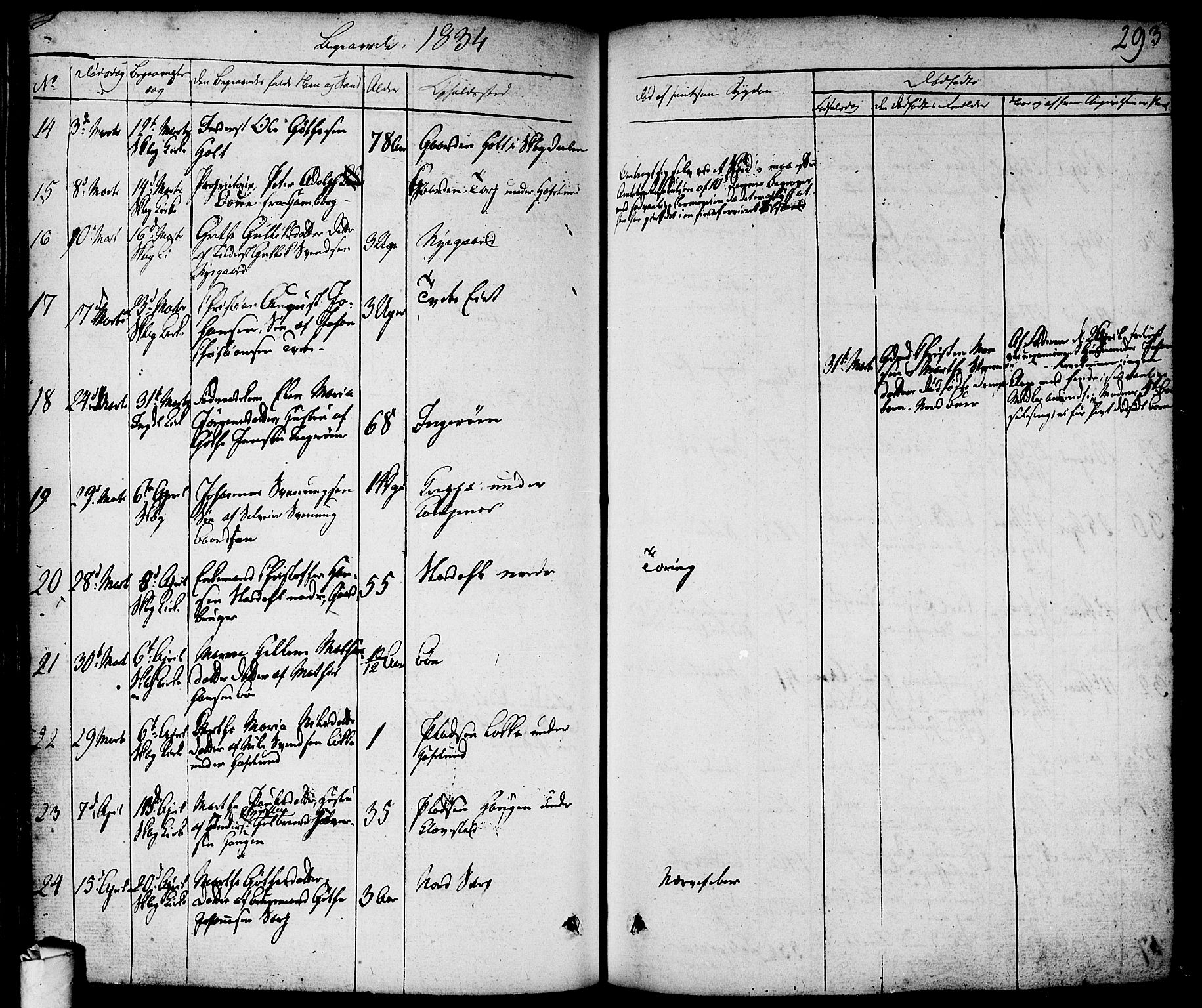 Skjeberg prestekontor Kirkebøker, AV/SAO-A-10923/F/Fa/L0005: Ministerialbok nr. I 5, 1830-1845, s. 293