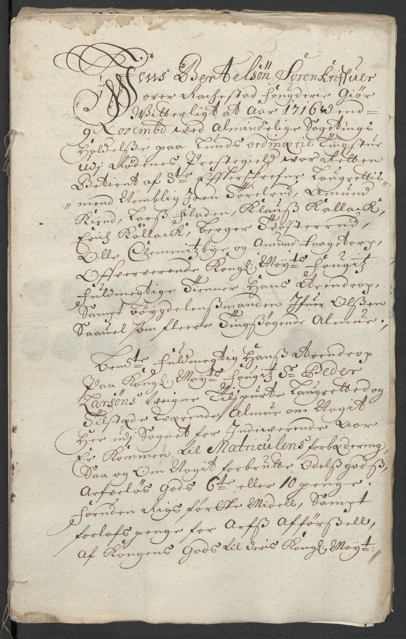 Rentekammeret inntil 1814, Reviderte regnskaper, Fogderegnskap, RA/EA-4092/R07/L0312: Fogderegnskap Rakkestad, Heggen og Frøland, 1716, s. 7