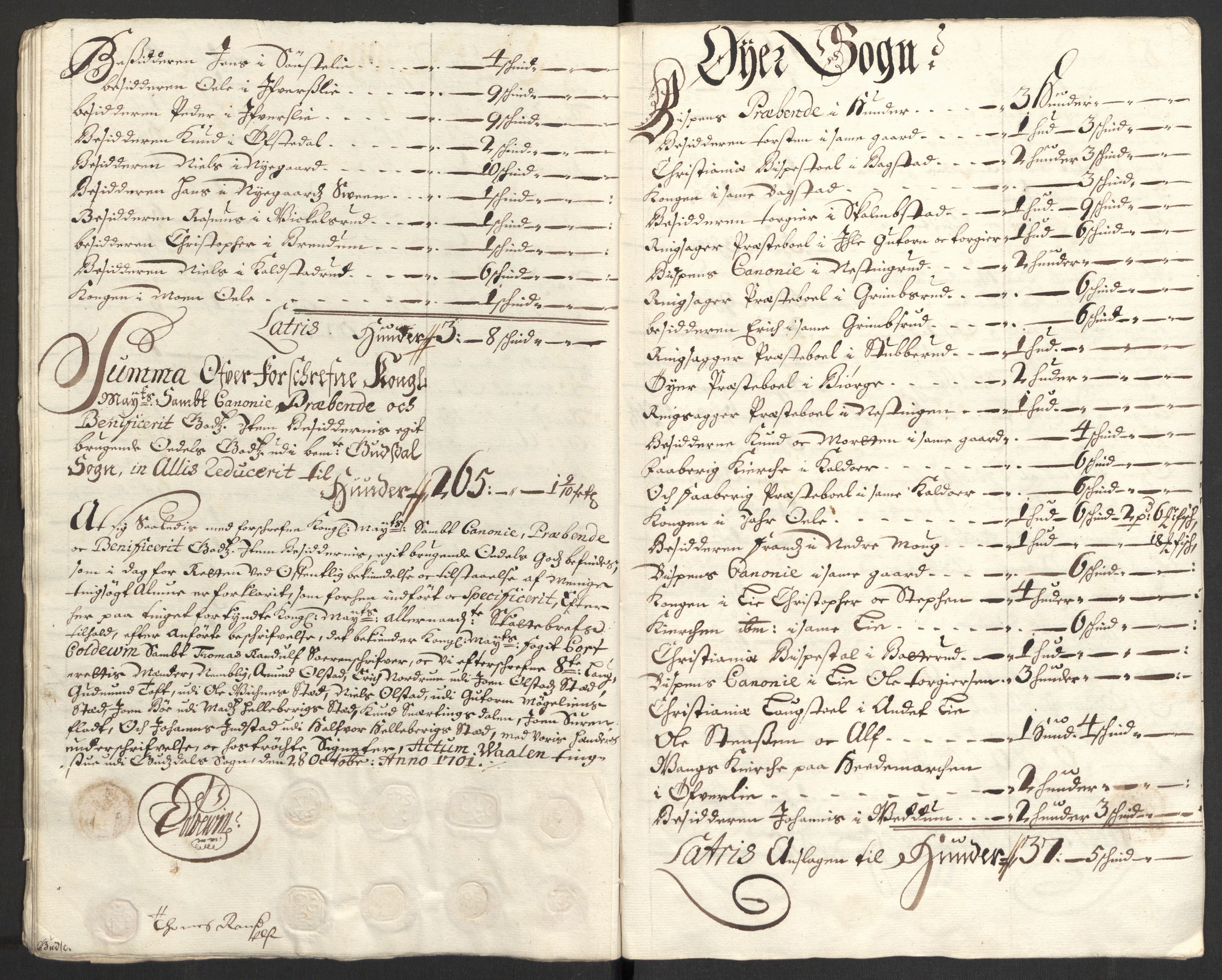 Rentekammeret inntil 1814, Reviderte regnskaper, Fogderegnskap, AV/RA-EA-4092/R17/L1174: Fogderegnskap Gudbrandsdal, 1701, s. 158