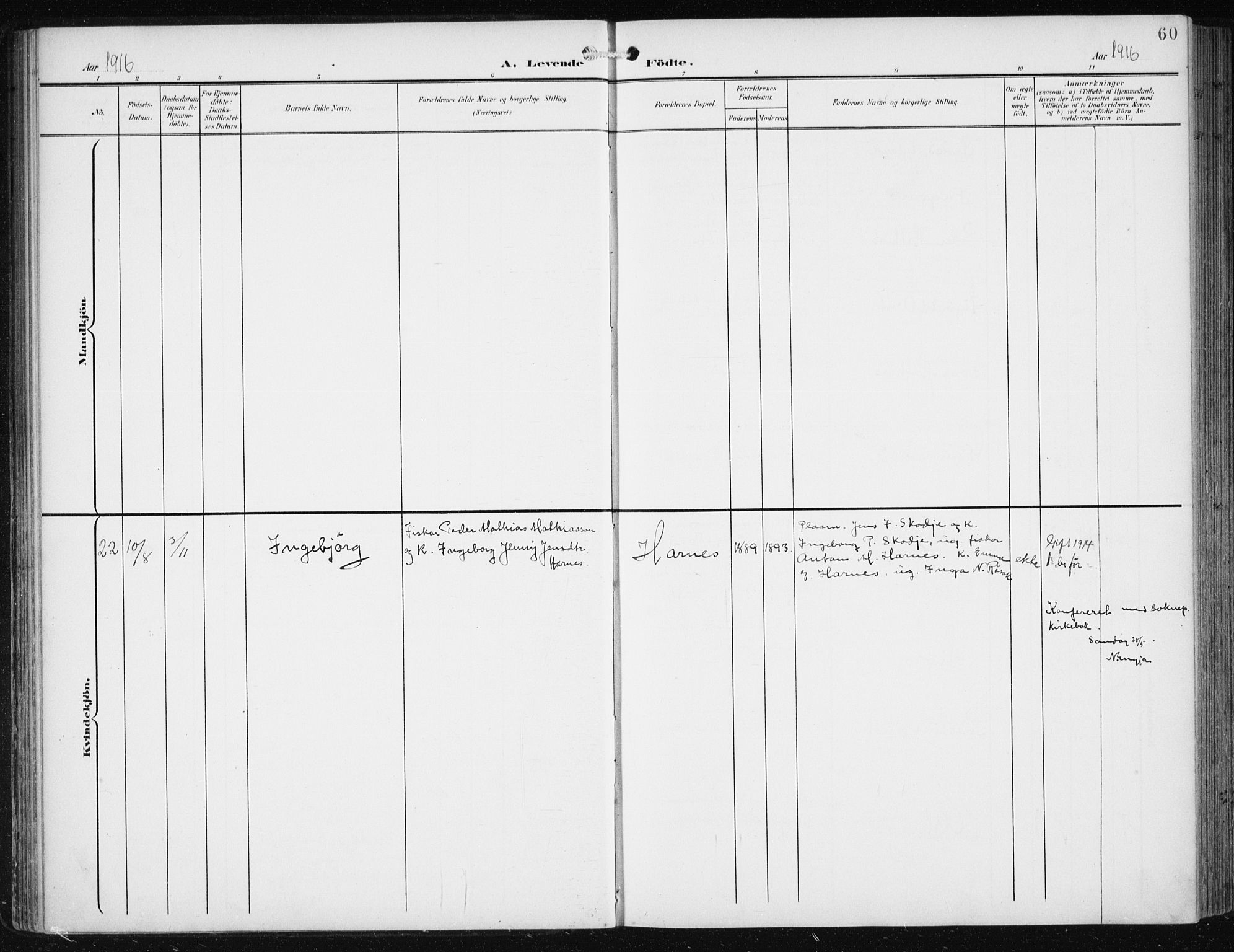 Ministerialprotokoller, klokkerbøker og fødselsregistre - Møre og Romsdal, SAT/A-1454/561/L0733: Klokkerbok nr. 561C03, 1900-1940, s. 60