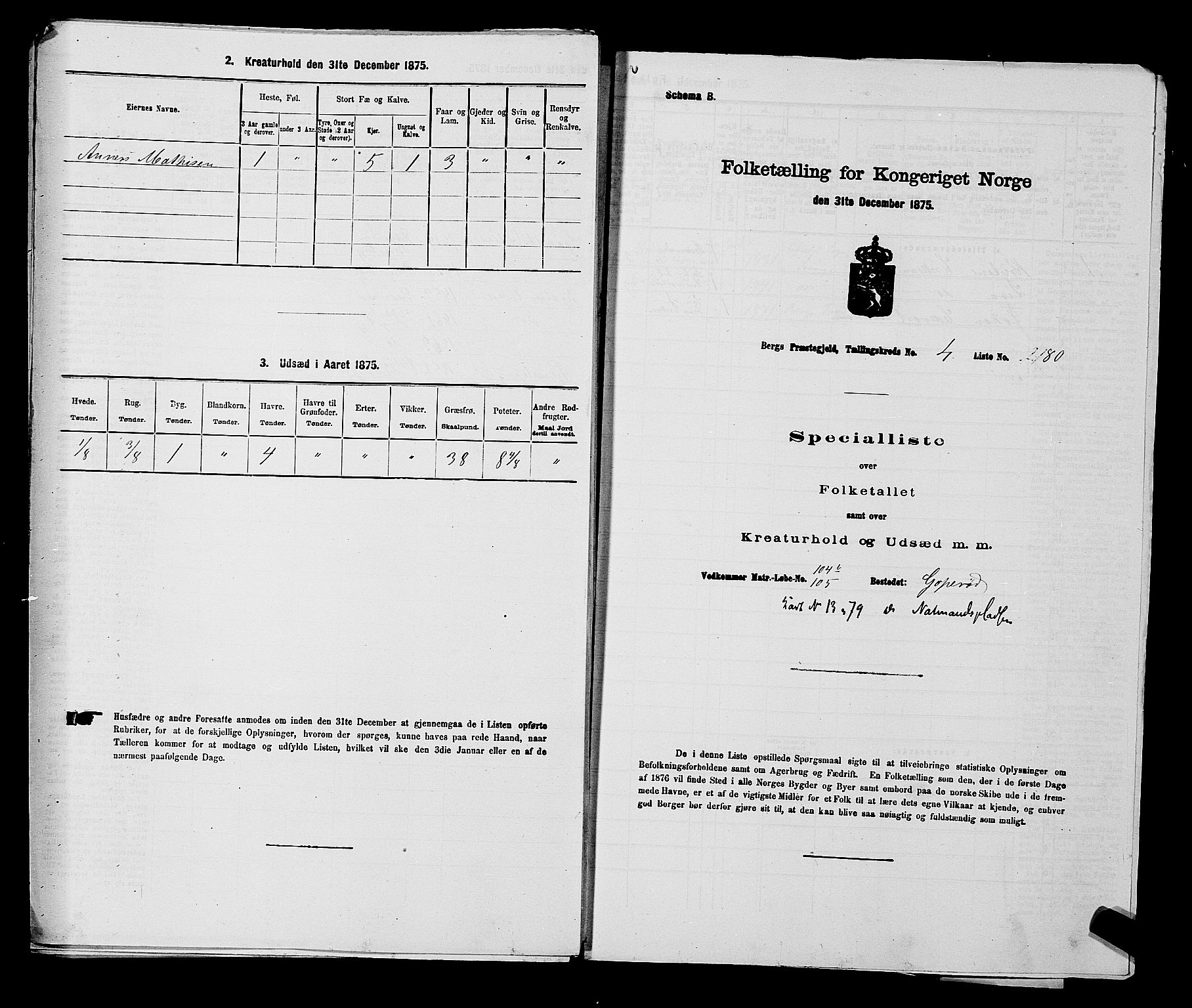 RA, Folketelling 1875 for 0116P Berg prestegjeld, 1875, s. 679