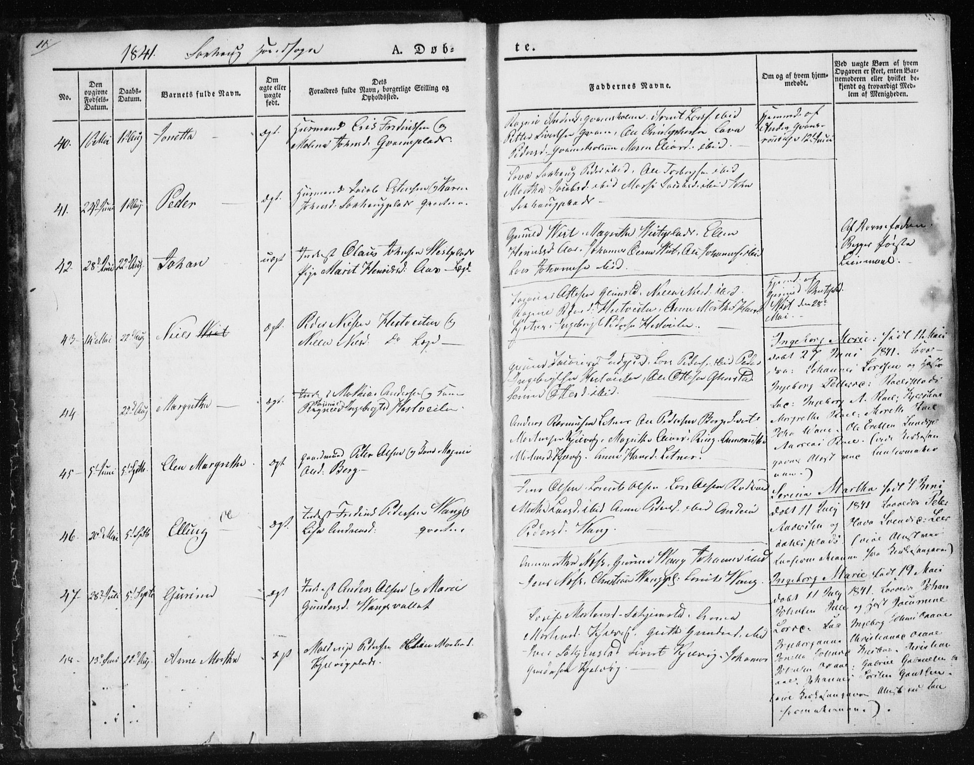 Ministerialprotokoller, klokkerbøker og fødselsregistre - Nord-Trøndelag, SAT/A-1458/730/L0280: Ministerialbok nr. 730A07 /1, 1840-1854, s. 11