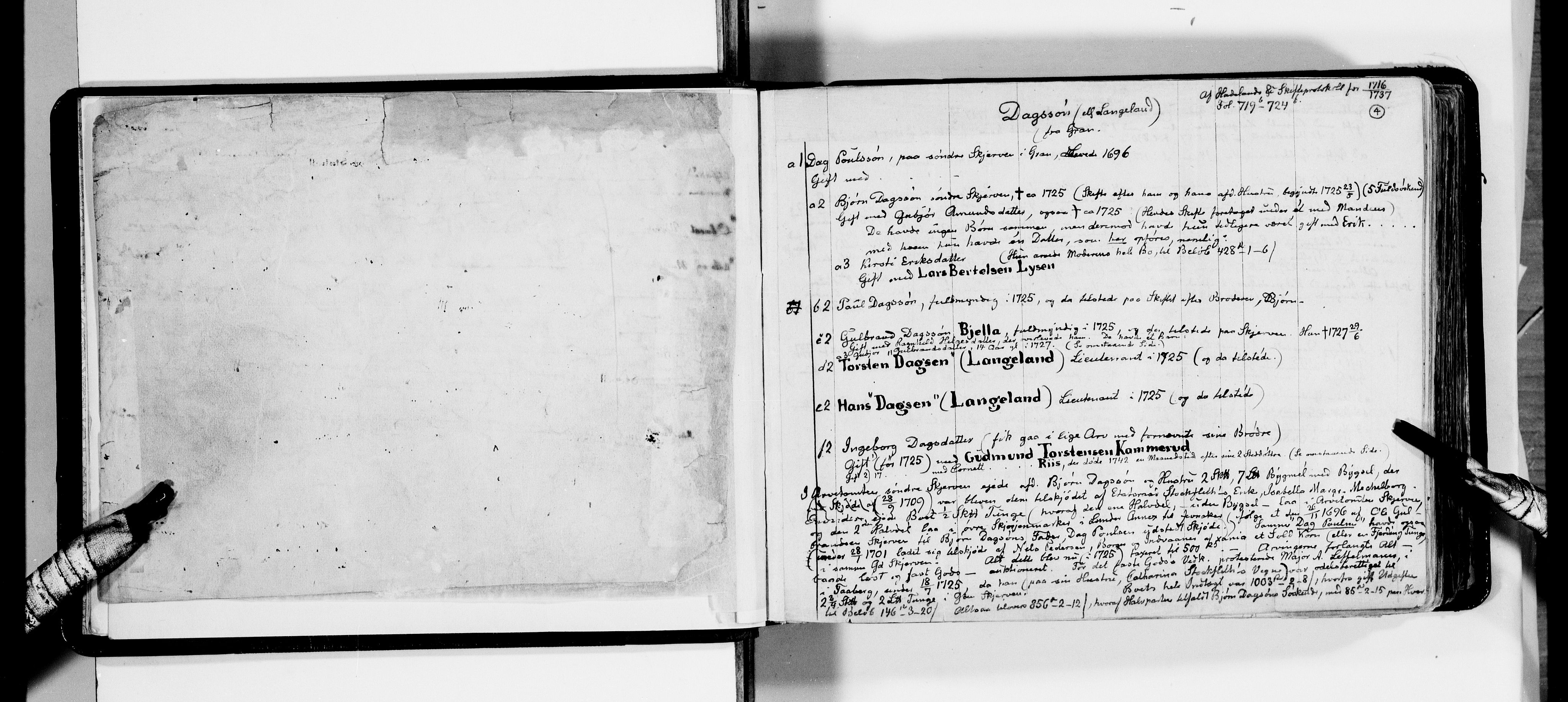 Lassens samlinger, AV/RA-PA-0051/F/Fa/L0011: Personalhistoriske og genealogiske opptegnelser: Daa - Døvle, 1500-1907