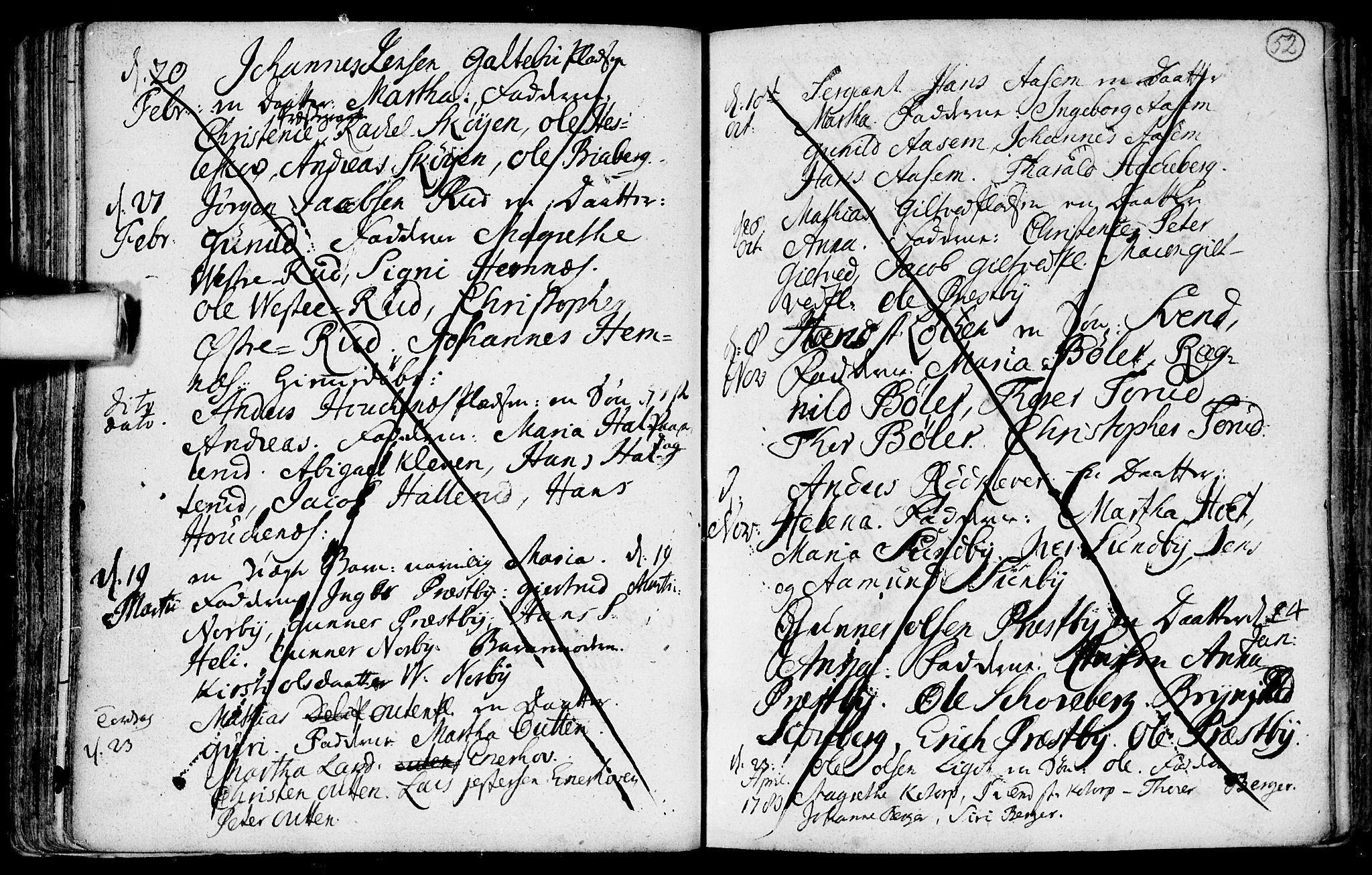 Spydeberg prestekontor Kirkebøker, SAO/A-10924/F/Fa/L0002: Ministerialbok nr. I 2, 1739-1780, s. 52