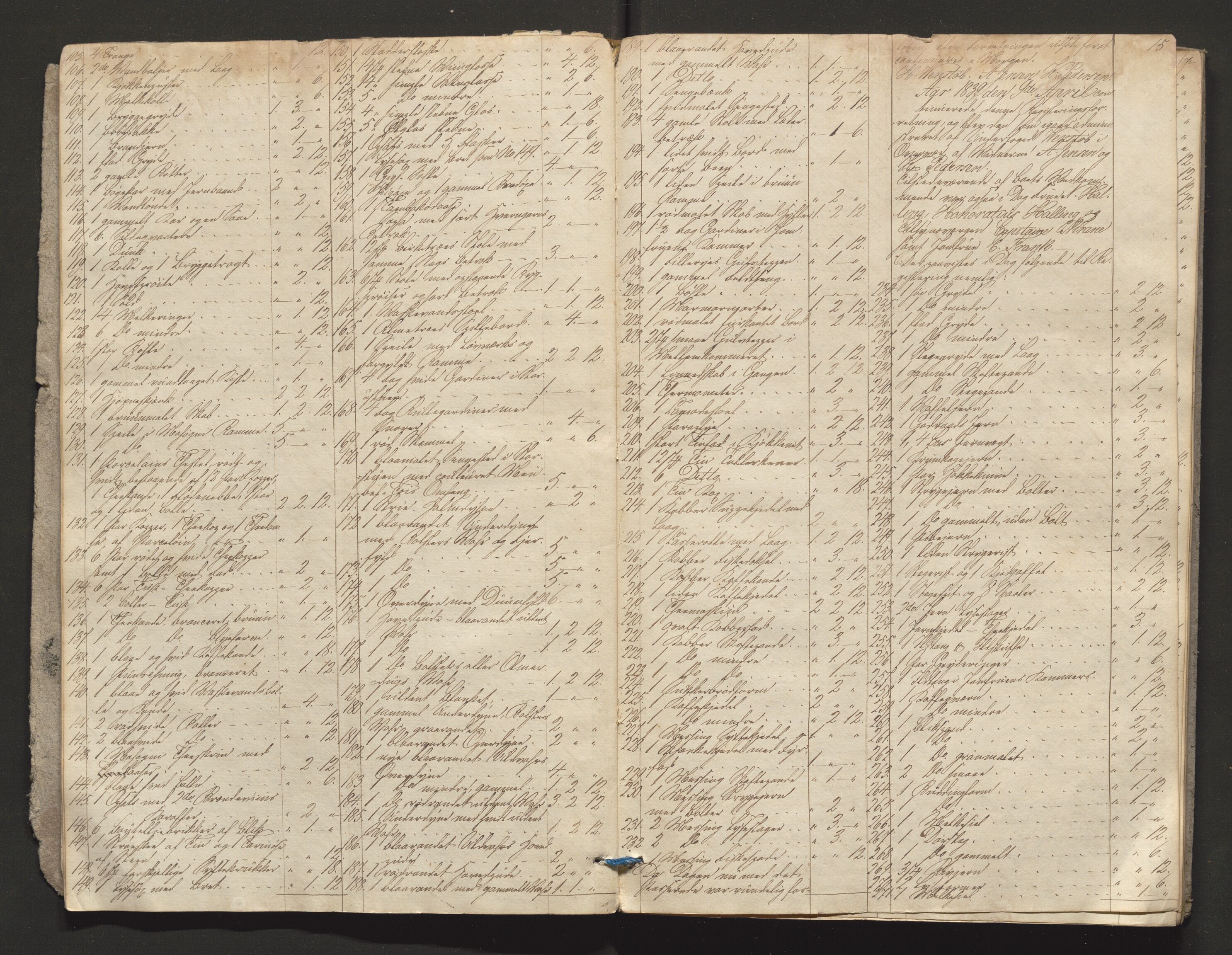 Porsgrunn byfogd, AV/SAKO-A-106/H/Hb/L0003: Skifteprotokoll, 1839-1842, s. 14-15