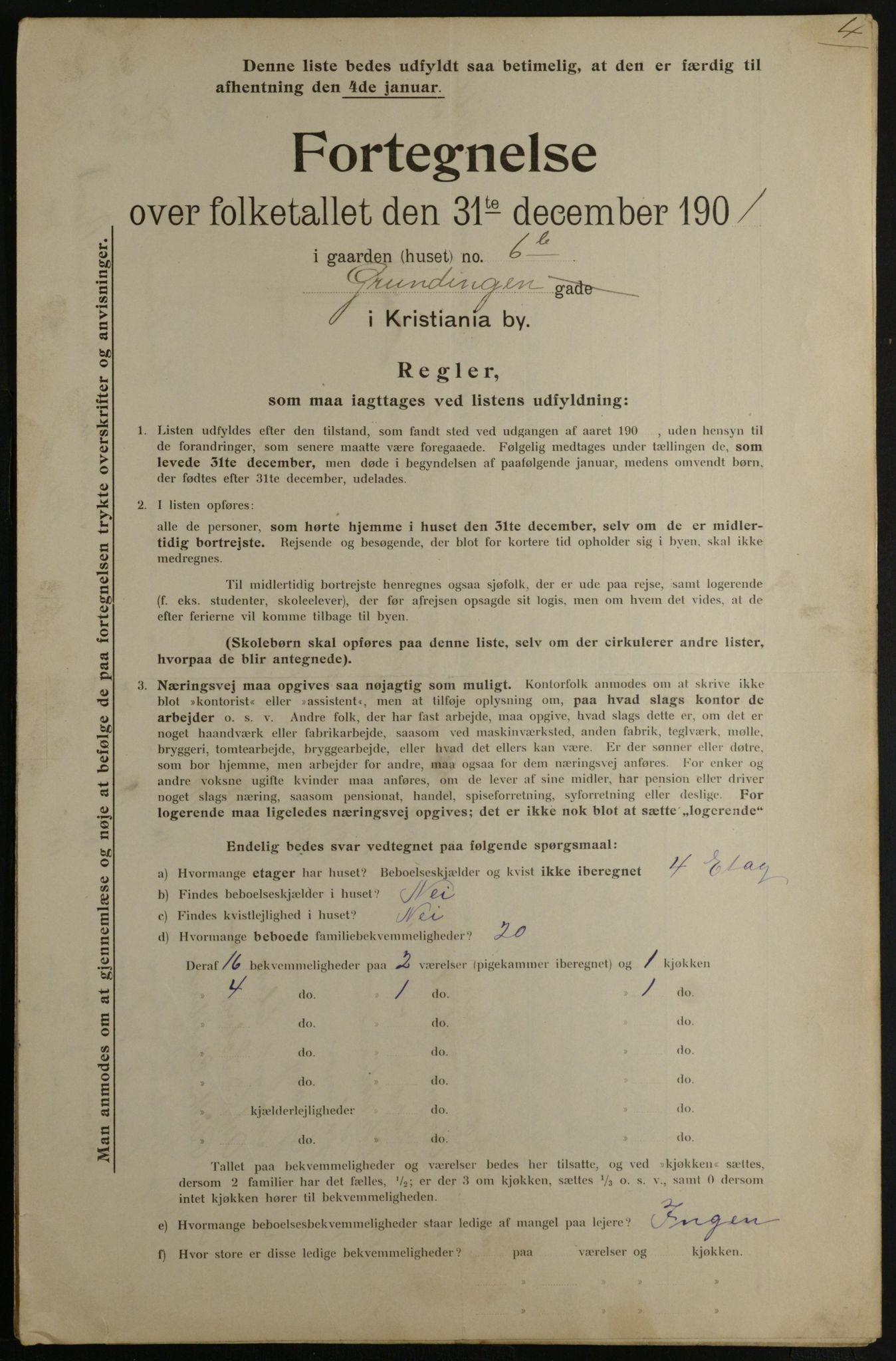 OBA, Kommunal folketelling 31.12.1901 for Kristiania kjøpstad, 1901, s. 4971