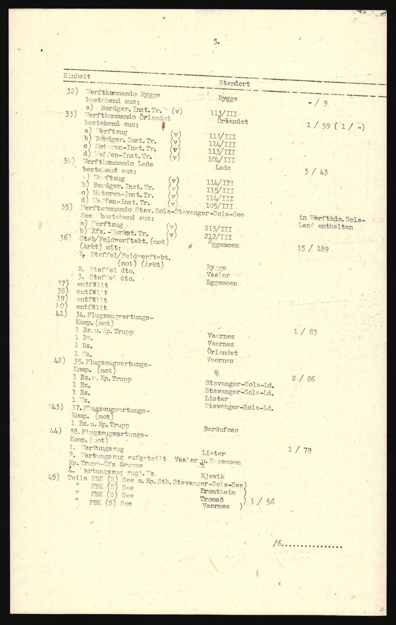 Forsvarets Overkommando. 2 kontor. Arkiv 11.4. Spredte tyske arkivsaker, AV/RA-RAFA-7031/D/Dar/Darc/L0012: FO.II, 1945