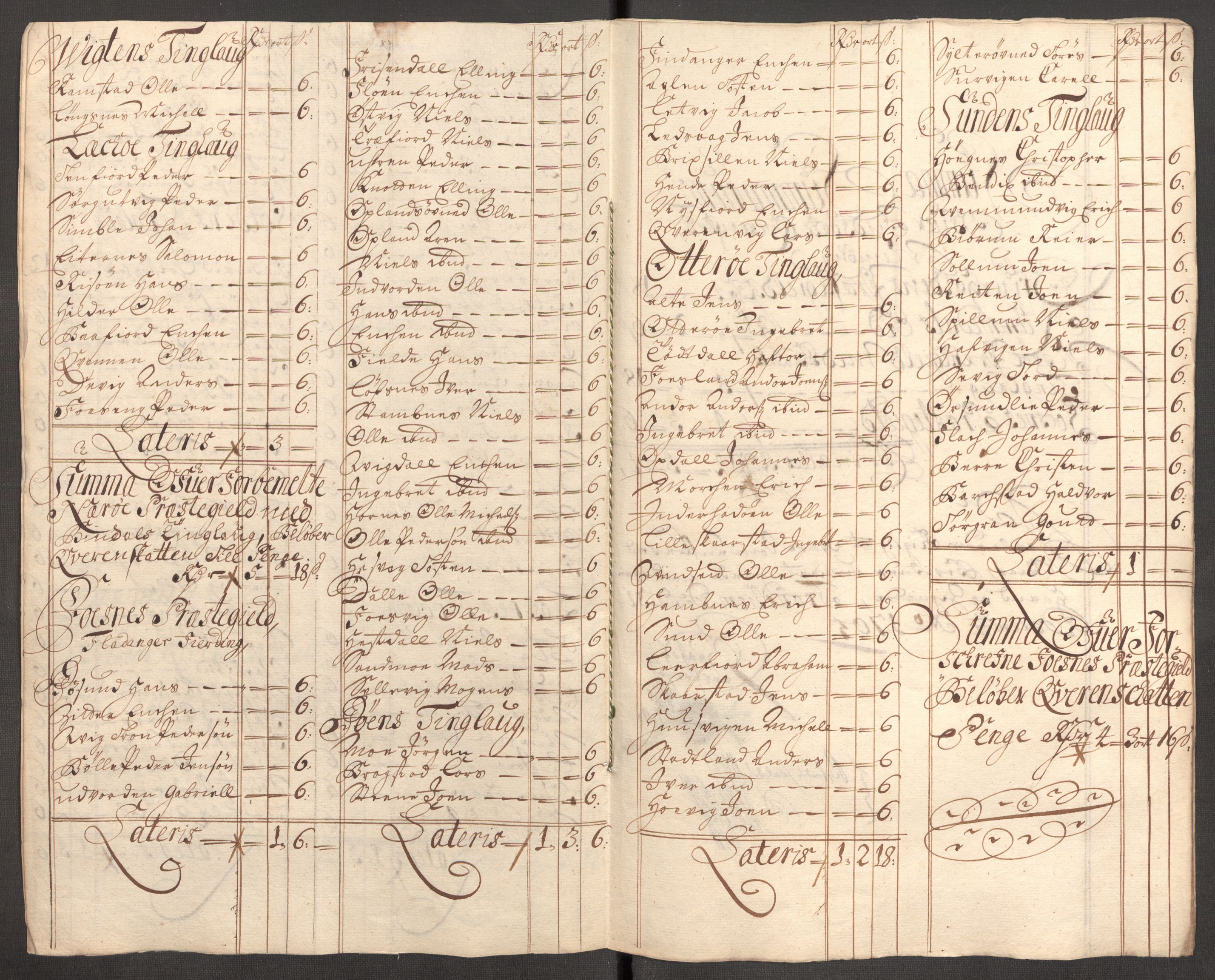 Rentekammeret inntil 1814, Reviderte regnskaper, Fogderegnskap, AV/RA-EA-4092/R64/L4429: Fogderegnskap Namdal, 1705-1706, s. 94