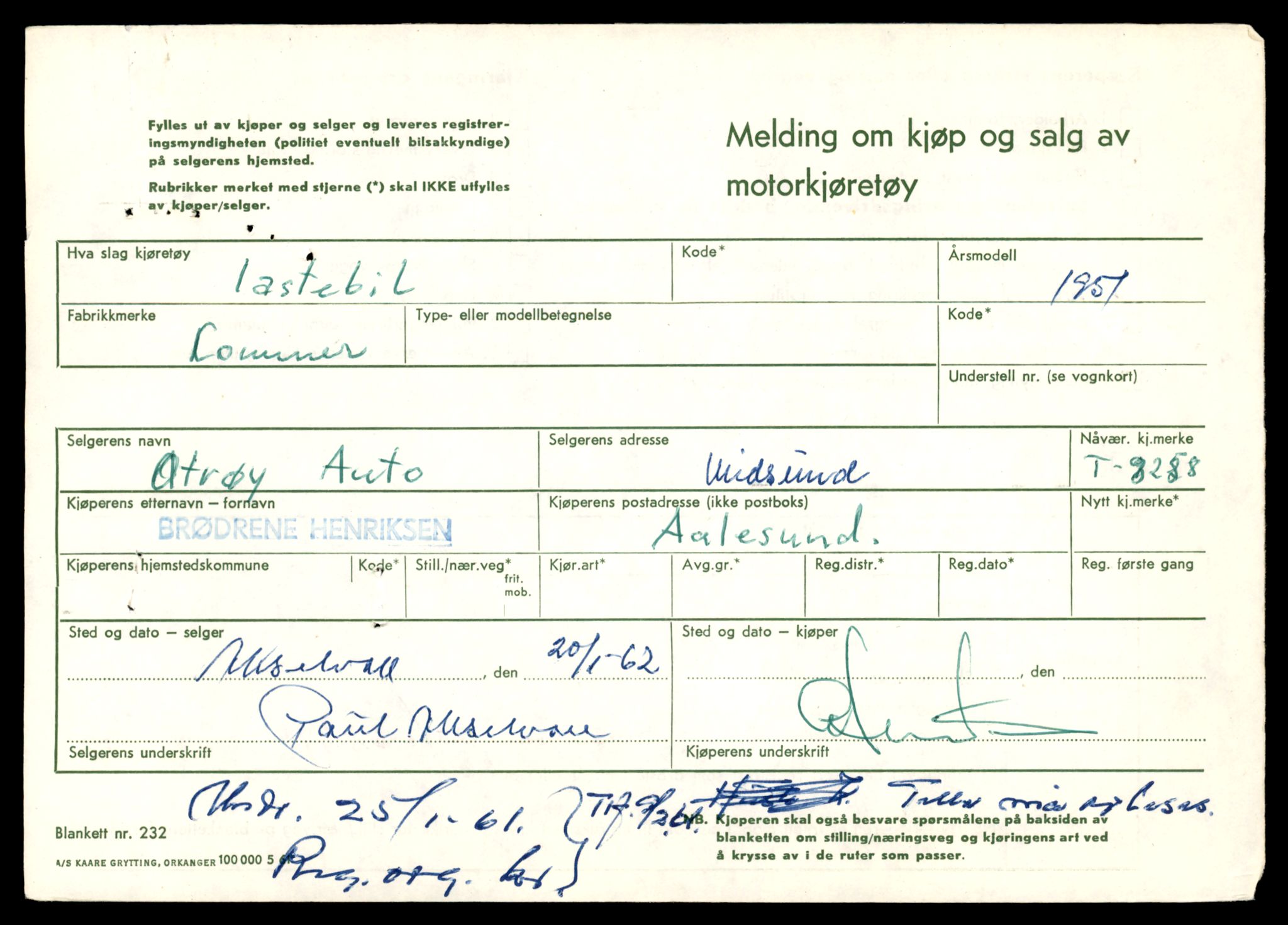 Møre og Romsdal vegkontor - Ålesund trafikkstasjon, AV/SAT-A-4099/F/Fe/L0017: Registreringskort for kjøretøy T 1985 - T 10090, 1927-1998, s. 845