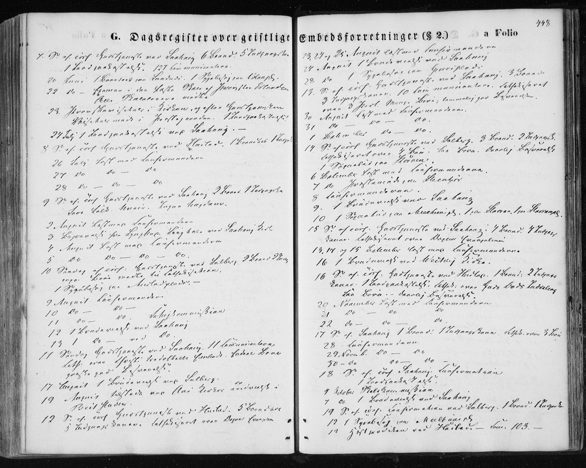 Ministerialprotokoller, klokkerbøker og fødselsregistre - Nord-Trøndelag, SAT/A-1458/730/L0283: Ministerialbok nr. 730A08, 1855-1865, s. 448