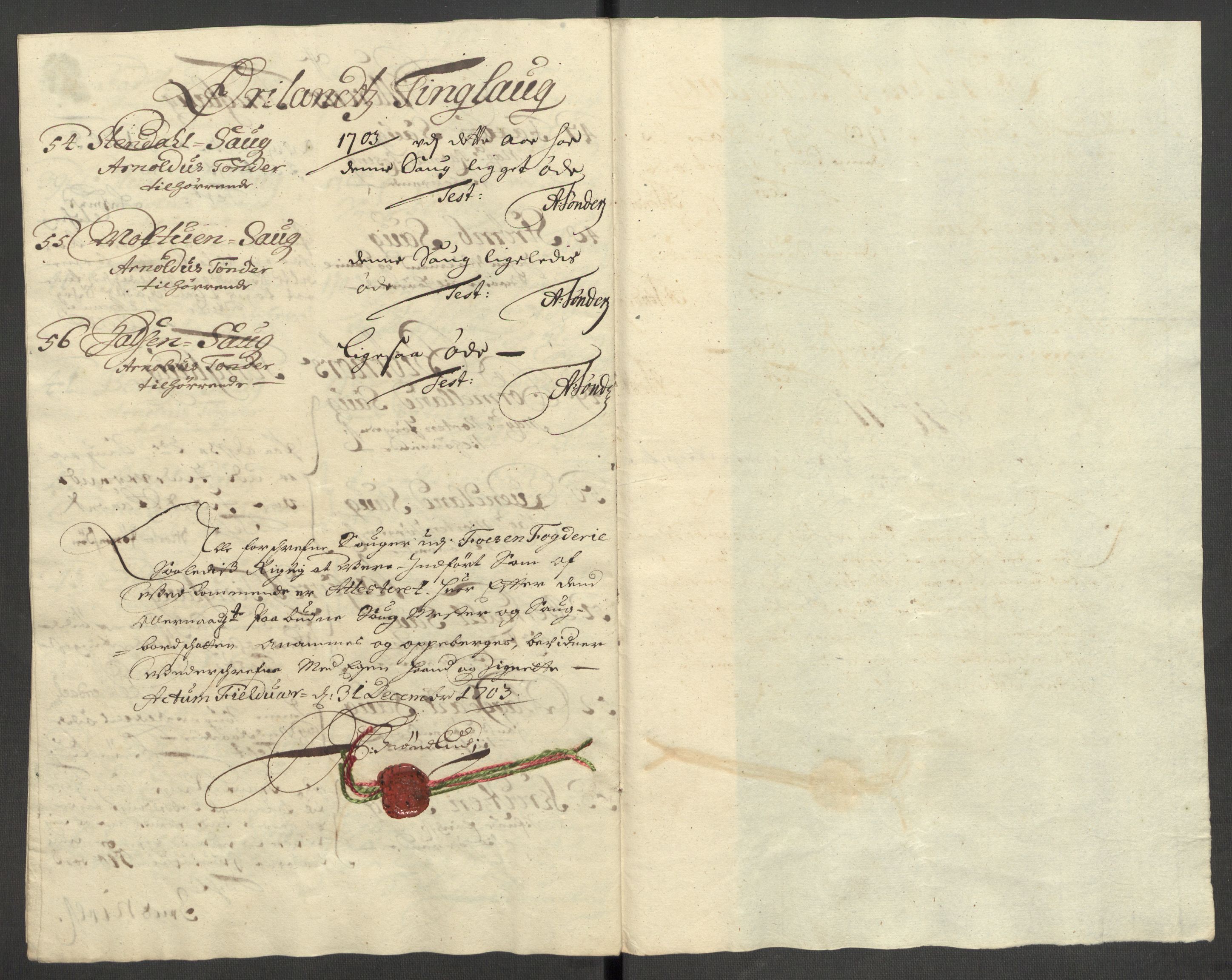 Rentekammeret inntil 1814, Reviderte regnskaper, Fogderegnskap, RA/EA-4092/R57/L3855: Fogderegnskap Fosen, 1702-1703, s. 336