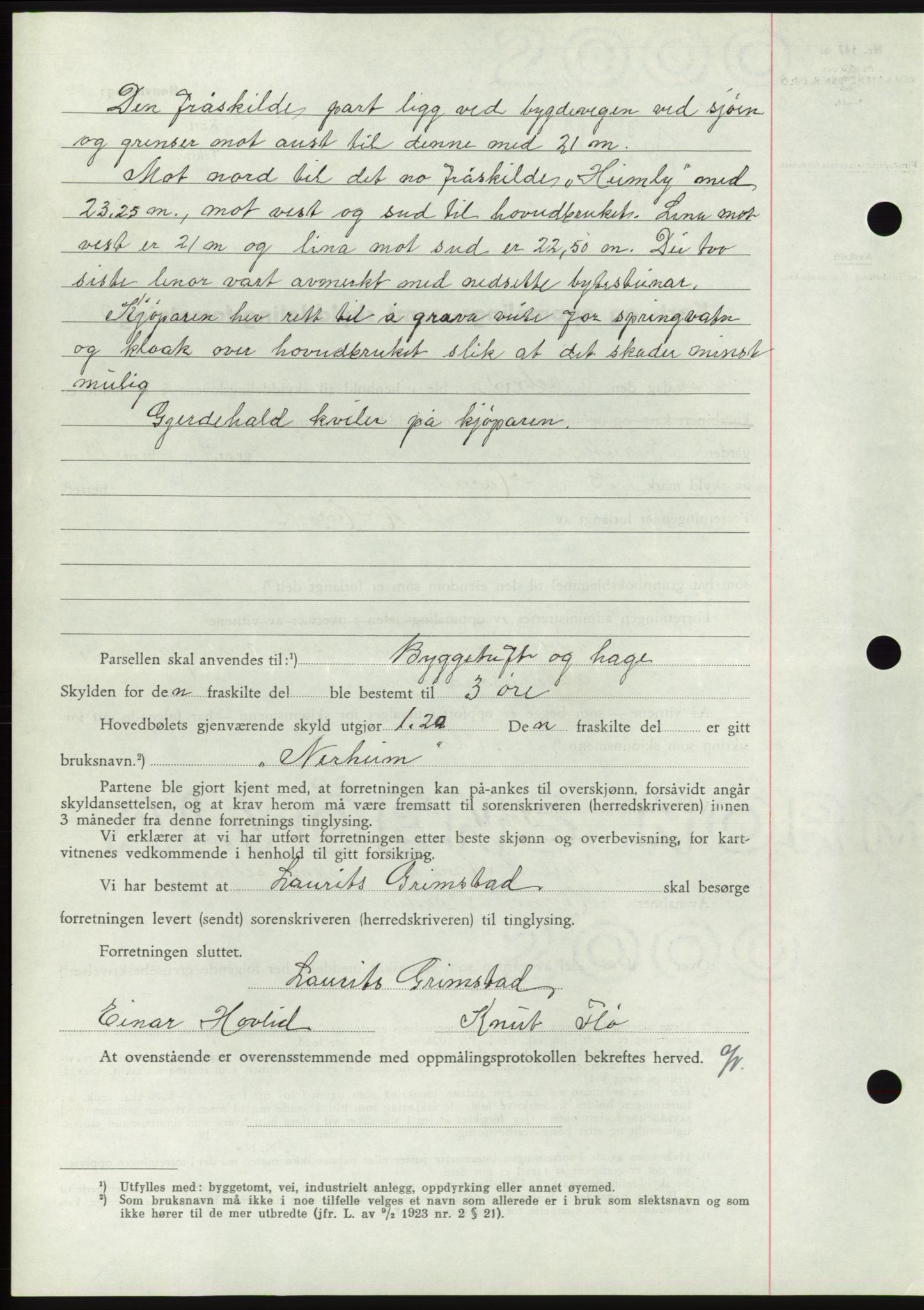 Søre Sunnmøre sorenskriveri, AV/SAT-A-4122/1/2/2C/L0077: Pantebok nr. 3A, 1945-1946, Dagboknr: 32/1946