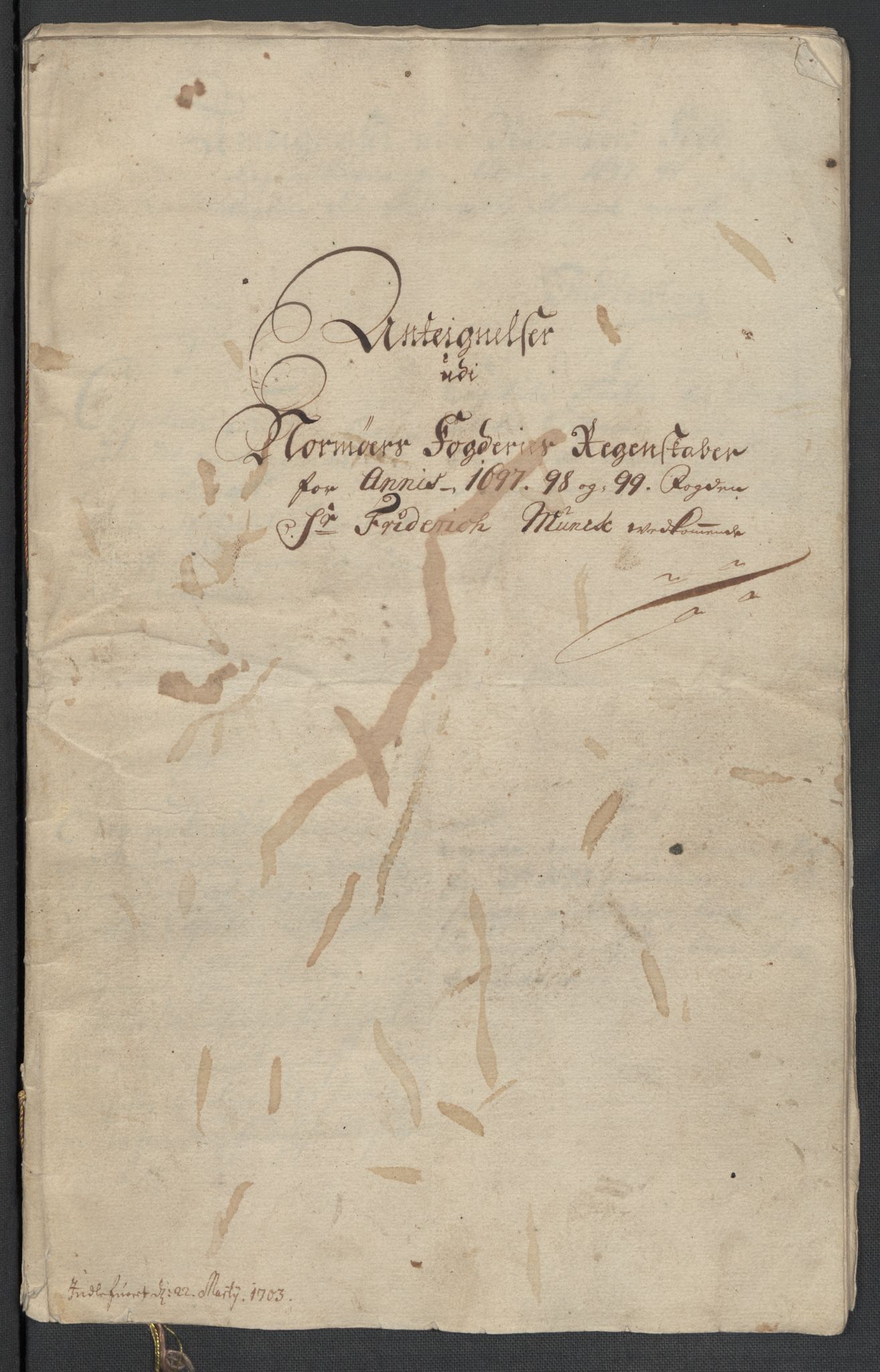 Rentekammeret inntil 1814, Reviderte regnskaper, Fogderegnskap, RA/EA-4092/R56/L3738: Fogderegnskap Nordmøre, 1699, s. 190