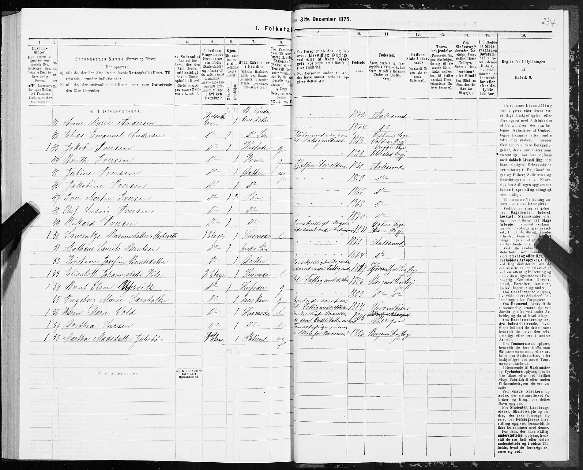 SAT, Folketelling 1875 for 1501P Ålesund prestegjeld, 1875, s. 3234