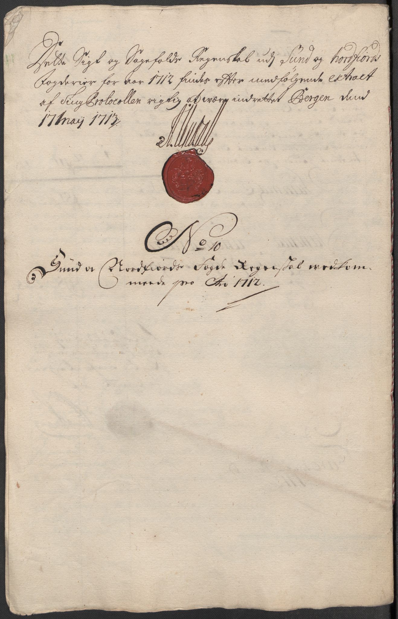 Rentekammeret inntil 1814, Reviderte regnskaper, Fogderegnskap, RA/EA-4092/R53/L3435: Fogderegnskap Sunn- og Nordfjord, 1712, s. 188