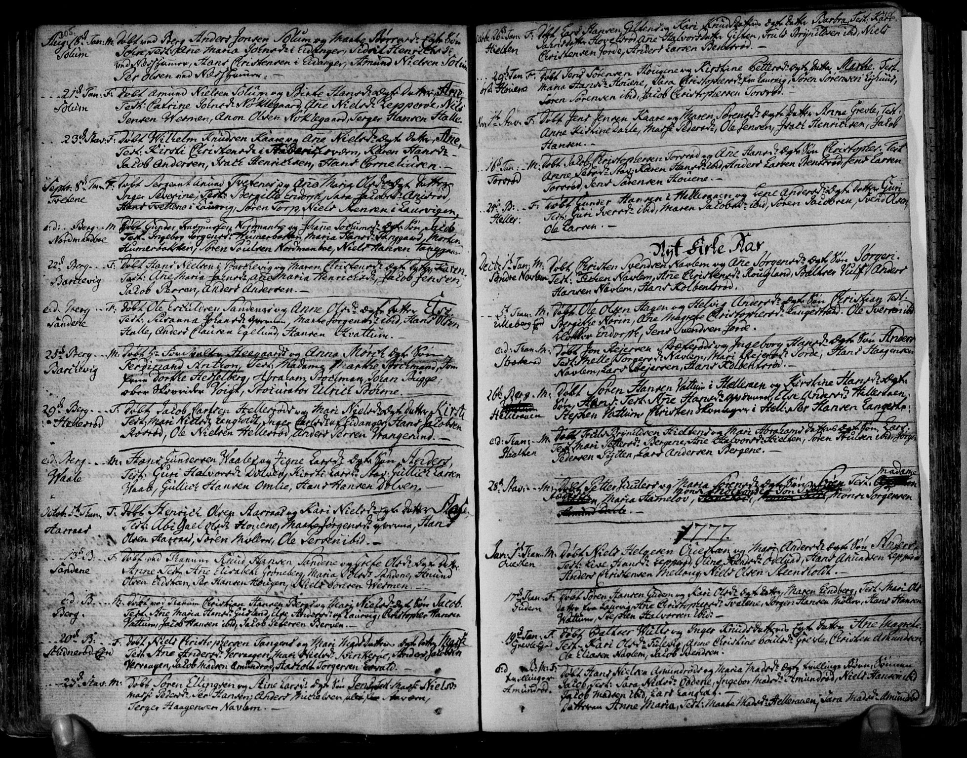 Brunlanes kirkebøker, SAKO/A-342/F/Fa/L0001: Ministerialbok nr. I 1, 1766-1801, s. 105-106