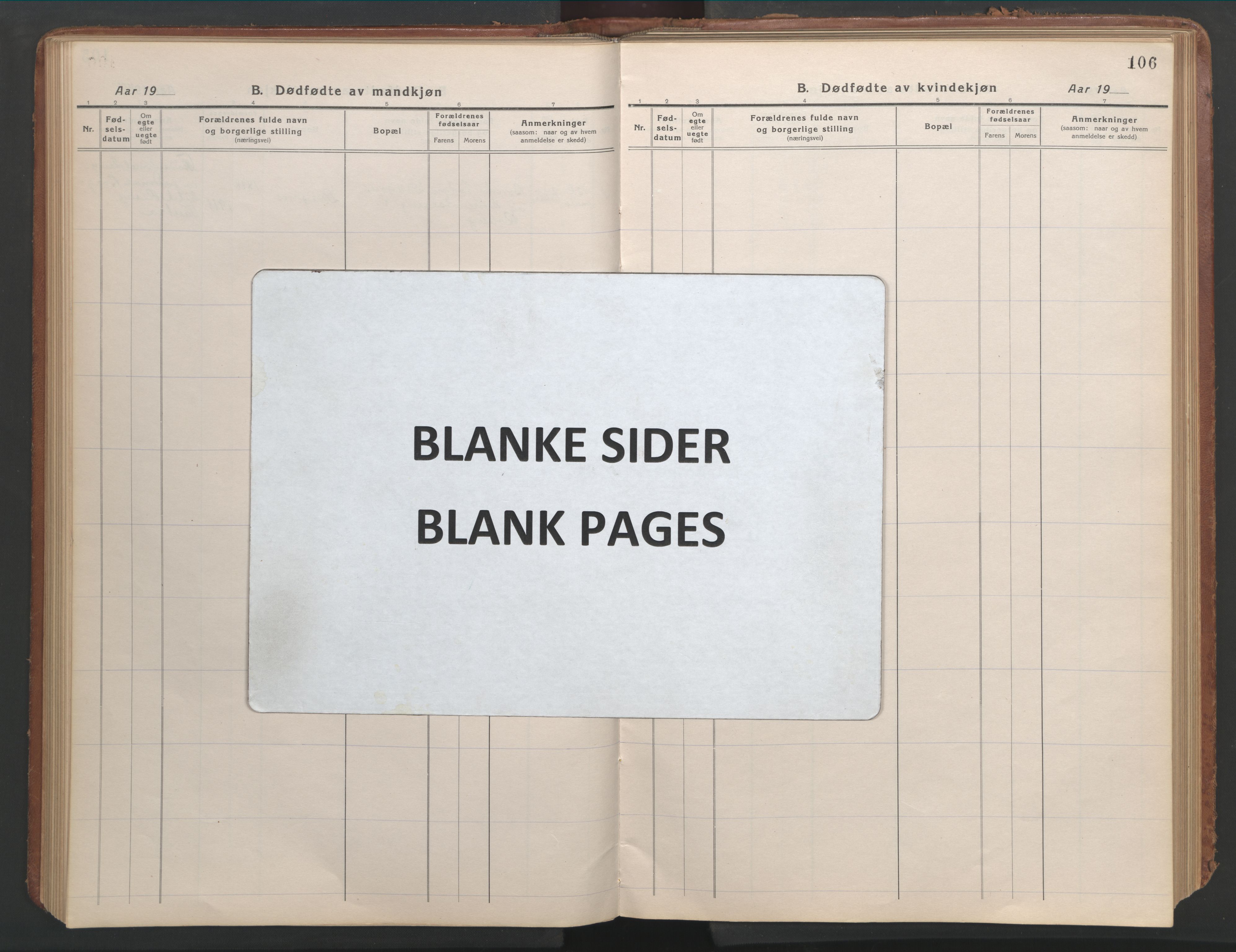 Ministerialprotokoller, klokkerbøker og fødselsregistre - Møre og Romsdal, AV/SAT-A-1454/540/L0542: Klokkerbok nr. 540C02, 1921-1967, s. 106