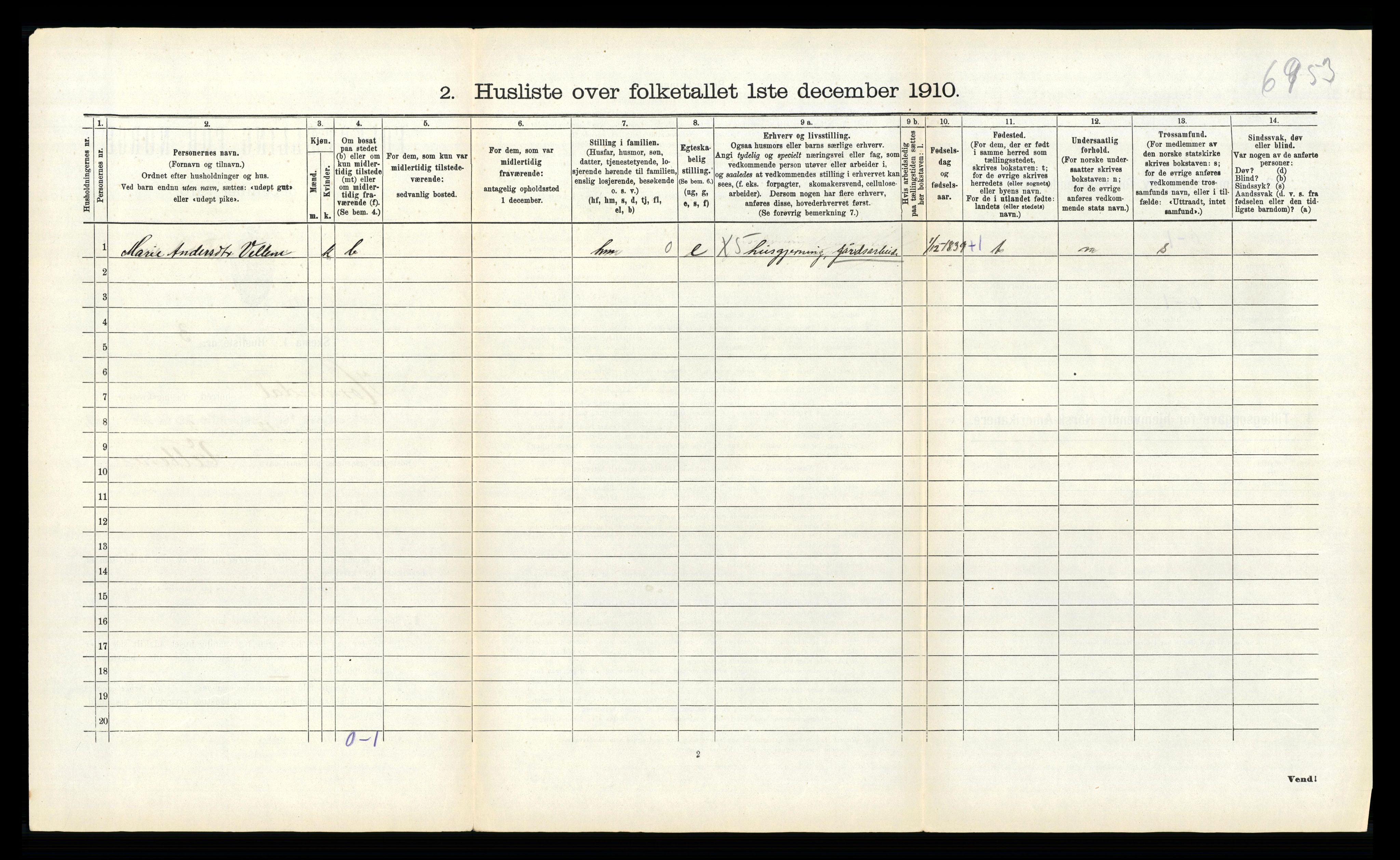 RA, Folketelling 1910 for 1444 Hornindal herred, 1910, s. 359
