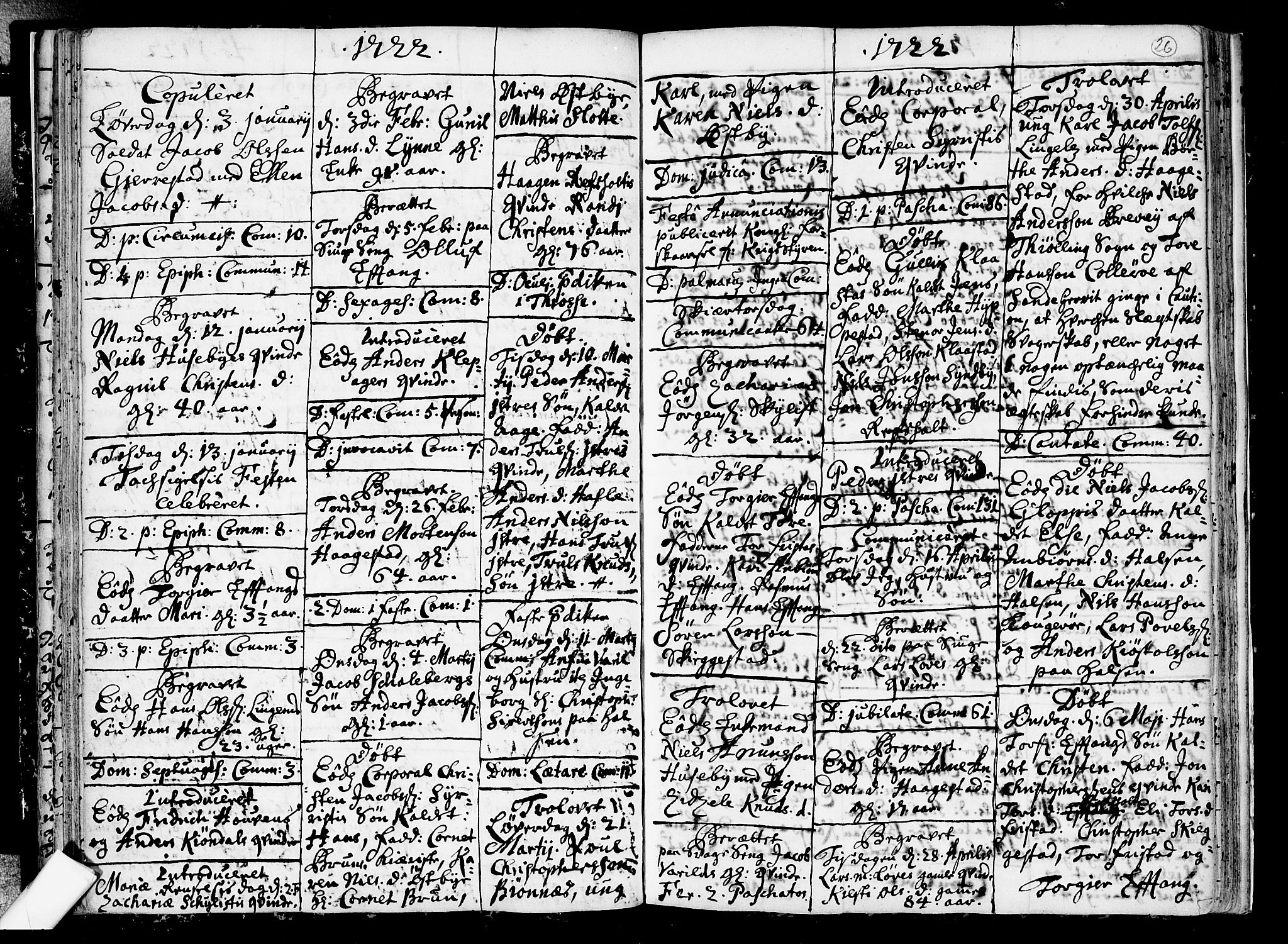 Tjølling kirkebøker, AV/SAKO-A-60/F/Fa/L0002: Ministerialbok nr. 2, 1716-1734, s. 26