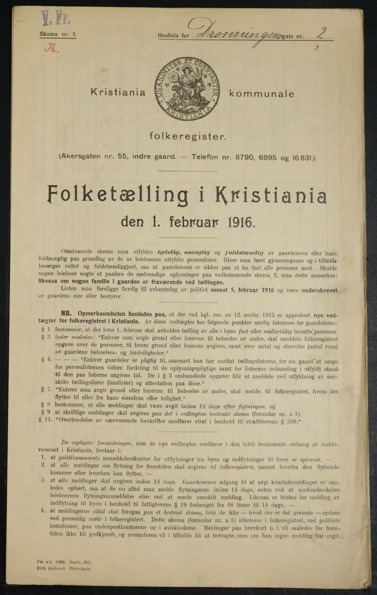 OBA, Kommunal folketelling 1.2.1916 for Kristiania, 1916, s. 17286