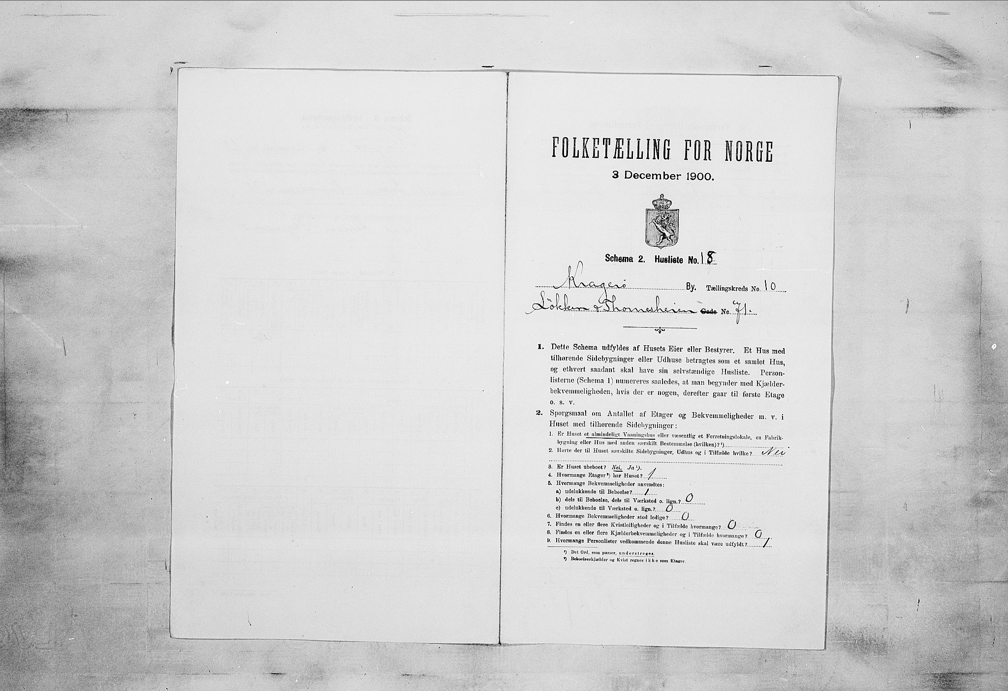 SAKO, Folketelling 1900 for 0801 Kragerø kjøpstad, 1900, s. 1283