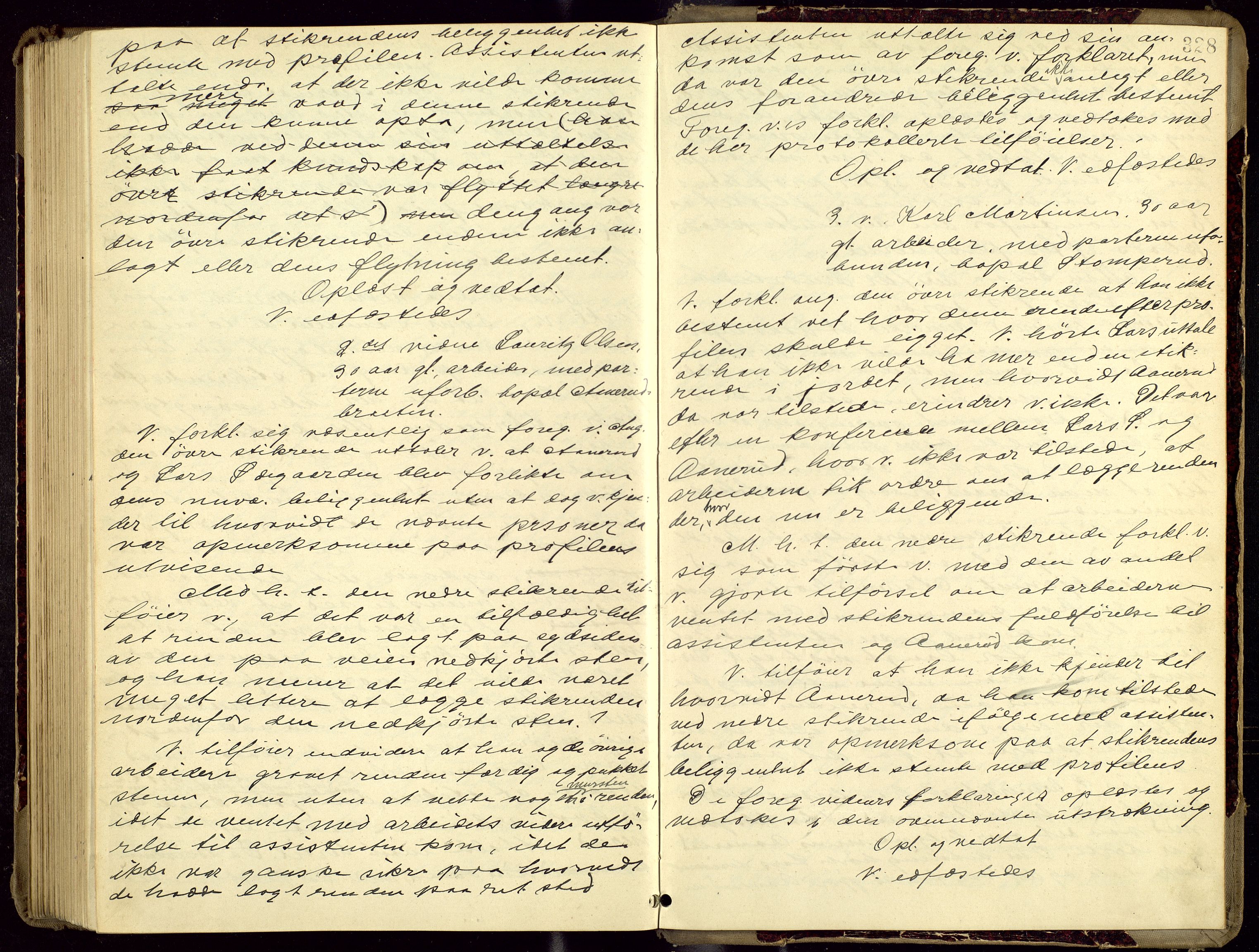 Vinger og Odal sorenskriveri, AV/SAH-TING-022/G/Gc/Gcc/L0006: Åstedsprotokoll - Vinger og Odal, 1907-1913, s. 327b-328a