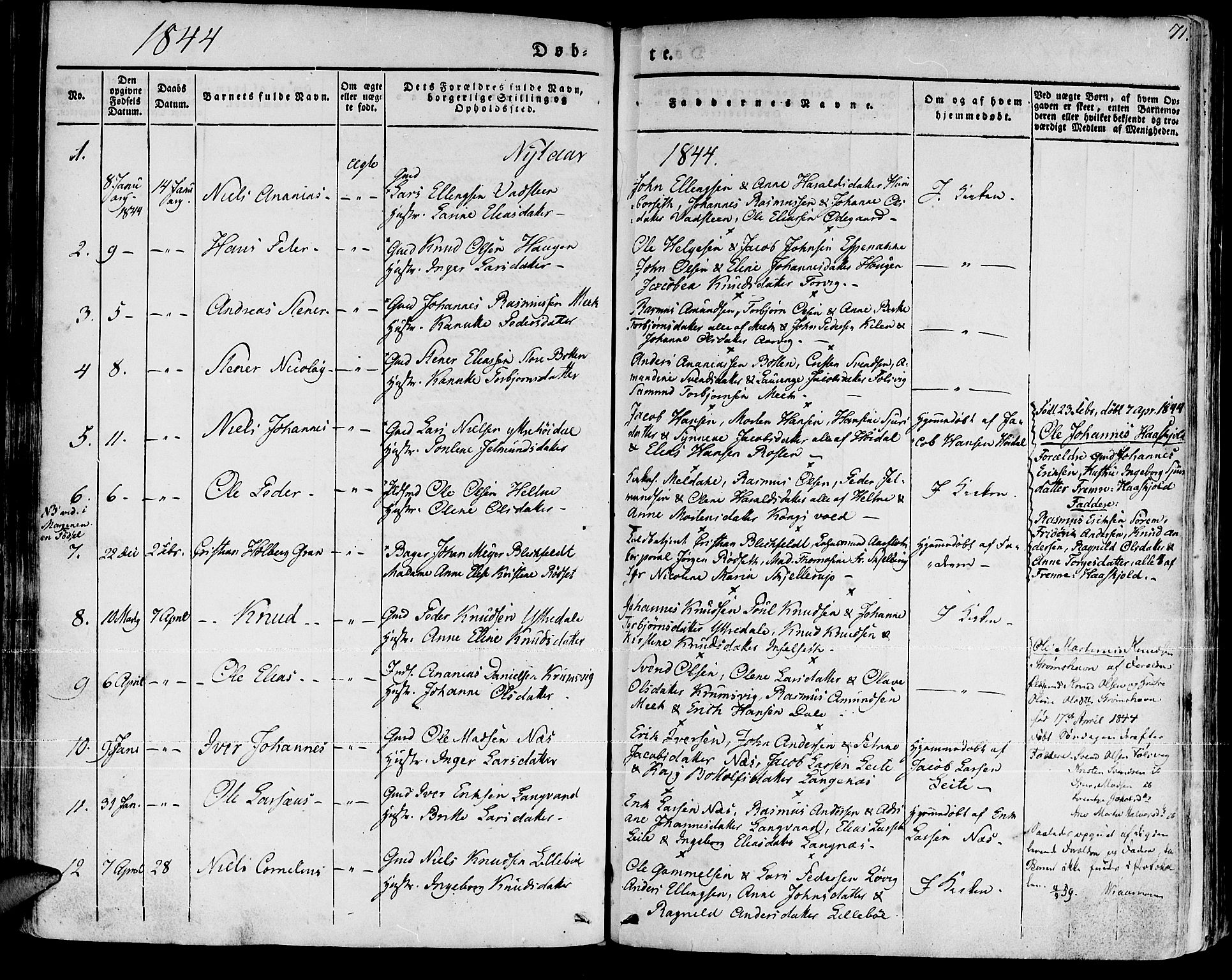 Ministerialprotokoller, klokkerbøker og fødselsregistre - Møre og Romsdal, SAT/A-1454/511/L0139: Ministerialbok nr. 511A06, 1831-1850, s. 71