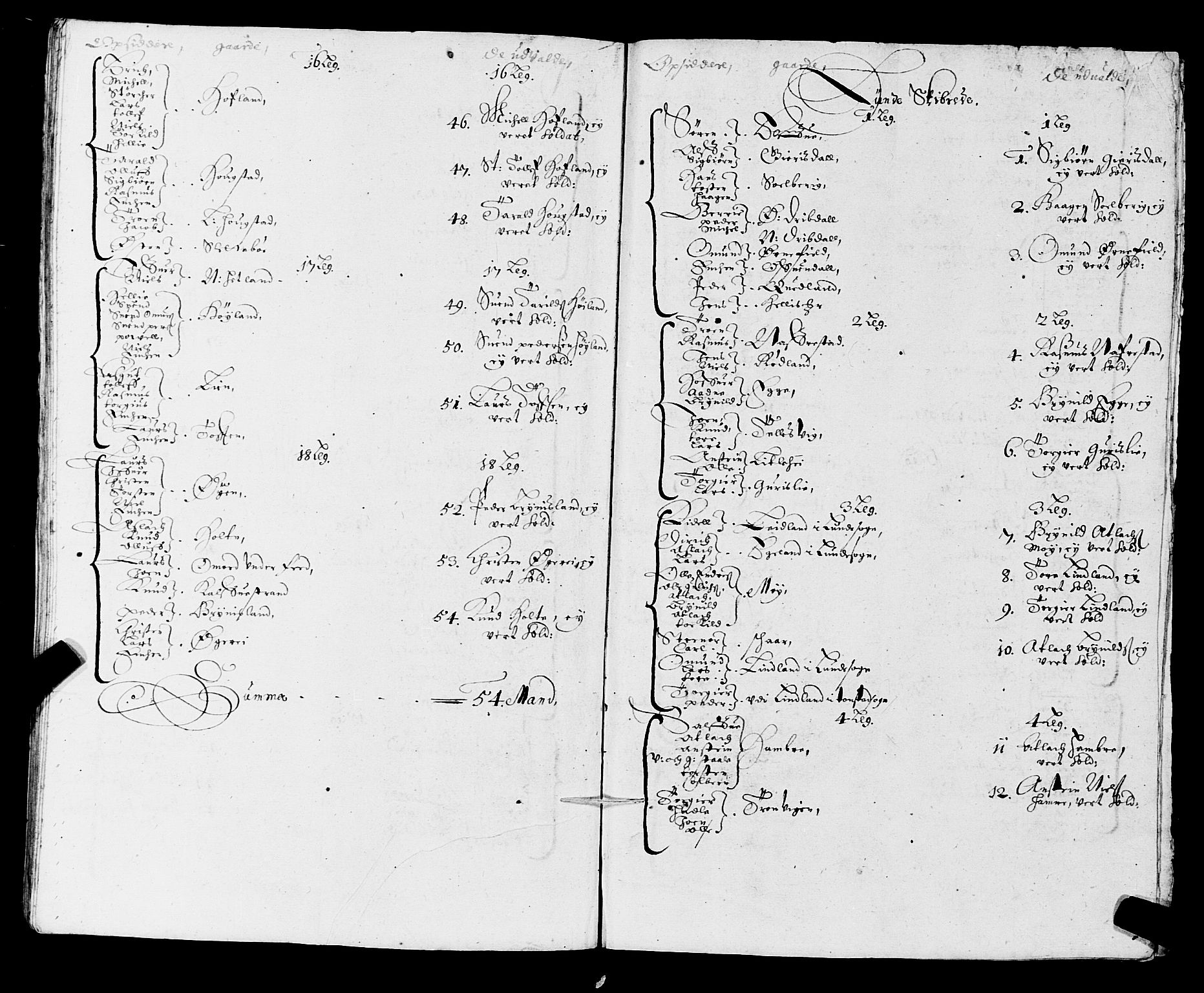 Fylkesmannen i Rogaland, AV/SAST-A-101928/99/3/325/325CA/L0003: MILITÆRE MANNTALL/LEGDSRULLER: RYFYLKE, JÆREN OG DALANE FOGDERI, 1671-1680, s. 53