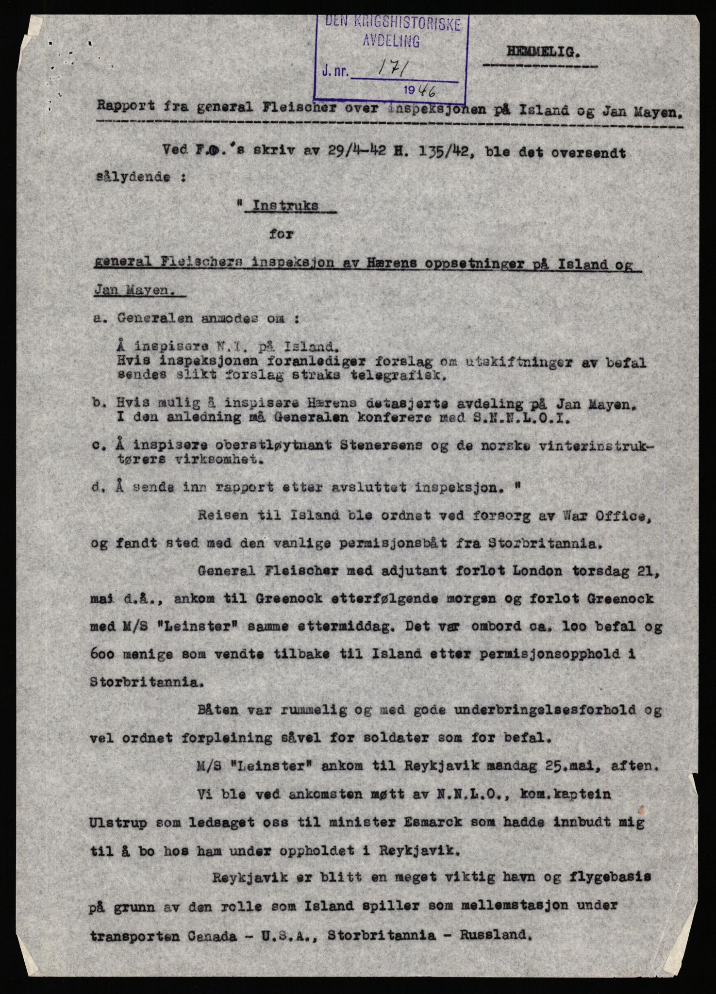 Forsvaret, Forsvarets krigshistoriske avdeling, RA/RAFA-2017/Y/Yf/L0214: II-C-11-2851-2856  -  Svalbard.  Jan Mayen.  Syd-Georgia.  Walchern., 1940-1945, s. 638