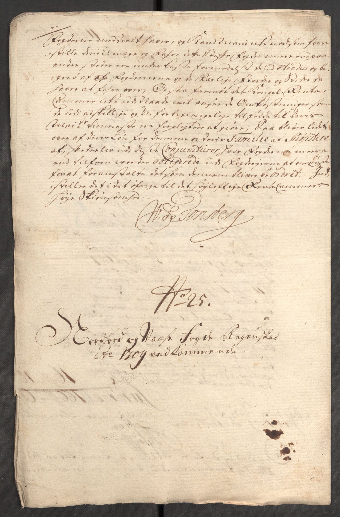 Rentekammeret inntil 1814, Reviderte regnskaper, Fogderegnskap, RA/EA-4092/R51/L3190: Fogderegnskap Nordhordland og Voss, 1709, s. 246