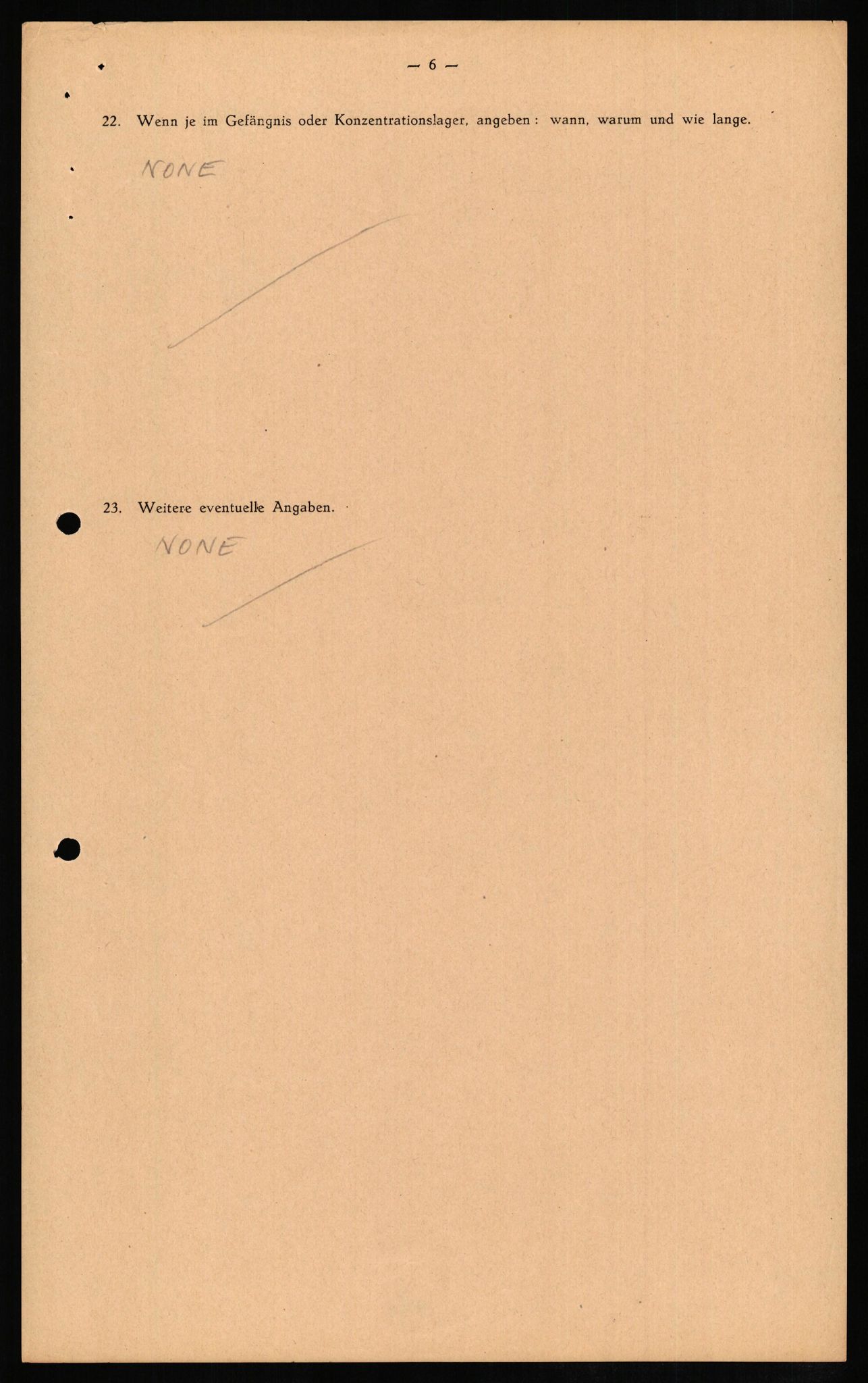 Forsvaret, Forsvarets overkommando II, AV/RA-RAFA-3915/D/Db/L0010: CI Questionaires. Tyske okkupasjonsstyrker i Norge. Tyskere., 1945-1946, s. 661