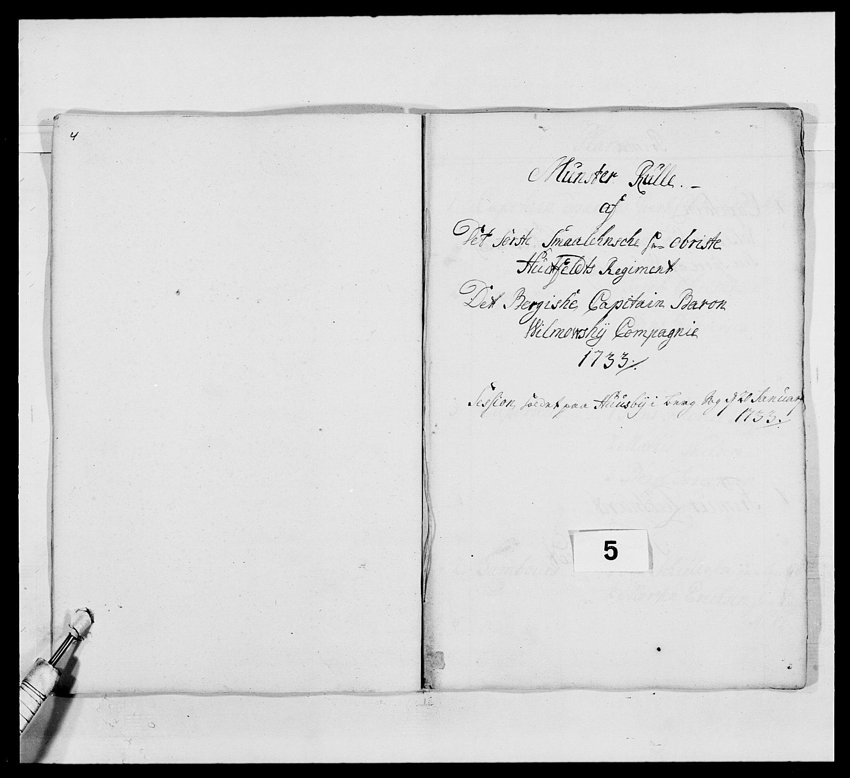 Kommanderende general (KG I) med Det norske krigsdirektorium, AV/RA-EA-5419/E/Ea/L0495: 1. Smålenske regiment, 1732-1763, s. 51