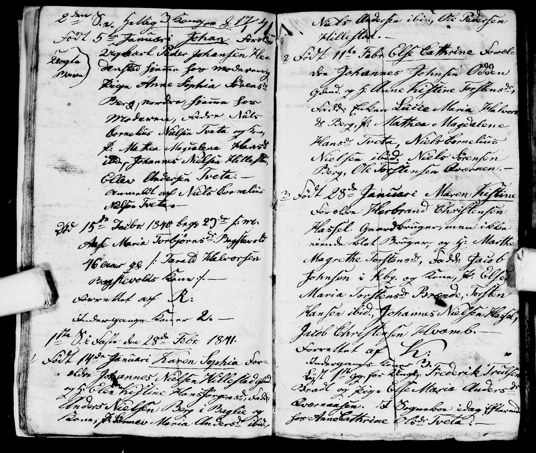 Sandsvær kirkebøker, AV/SAKO-A-244/G/Gd/L0002: Klokkerbok nr. IV 2, 1840-1844