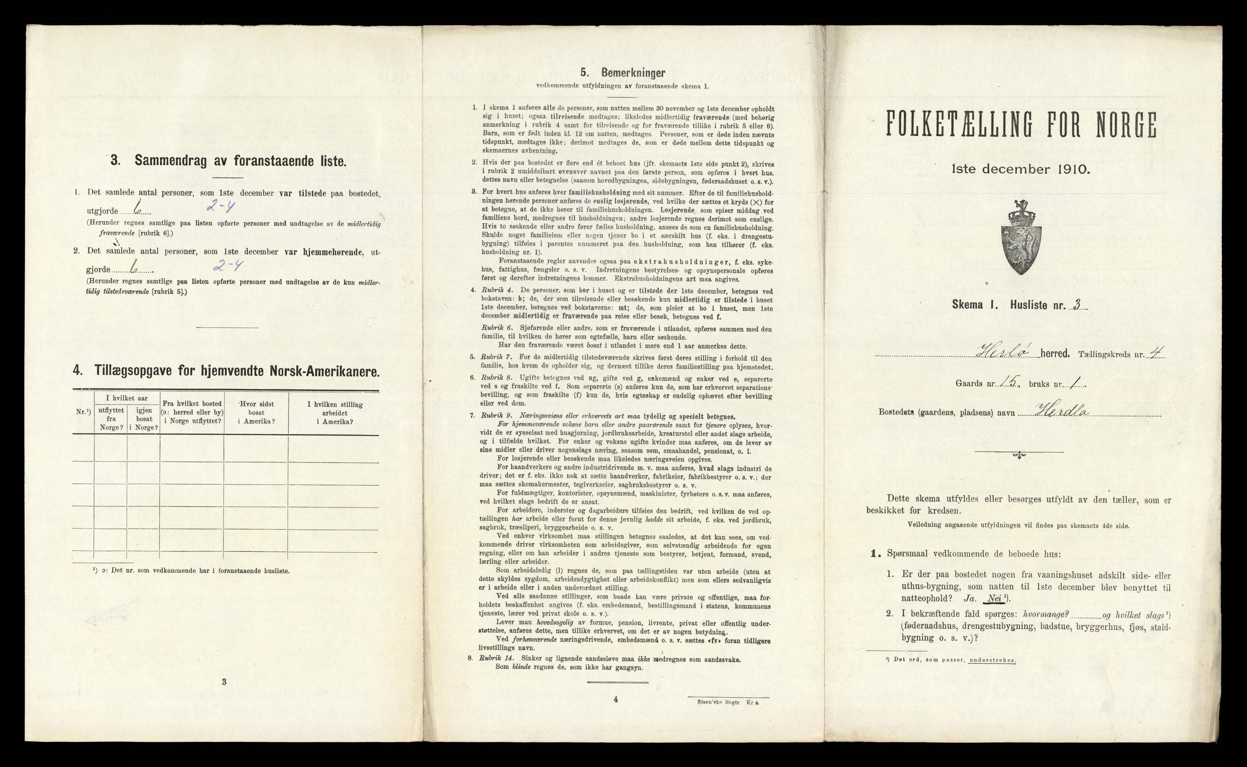 RA, Folketelling 1910 for 1258 Herdla herred, 1910, s. 334