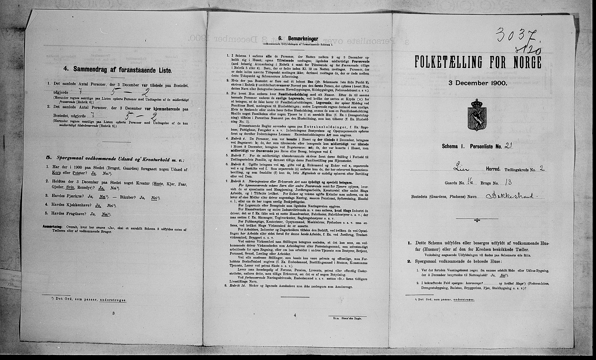 RA, Folketelling 1900 for 0626 Lier herred, 1900, s. 1663