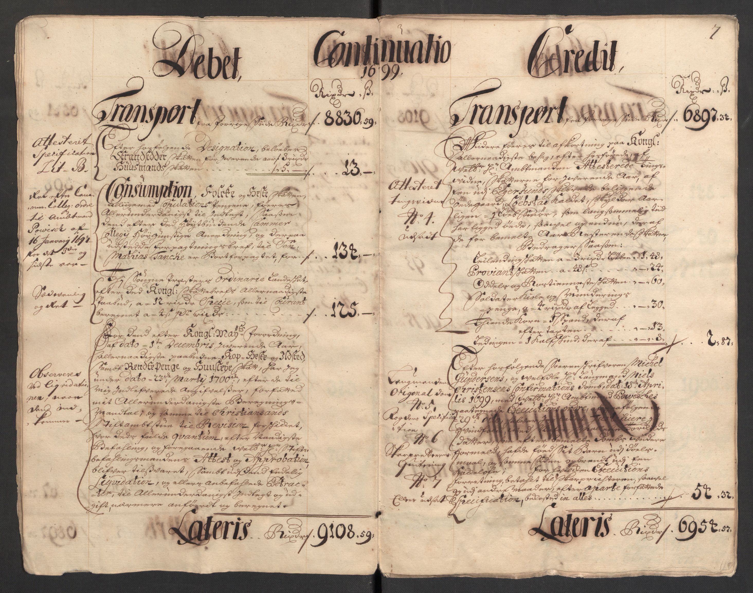 Rentekammeret inntil 1814, Reviderte regnskaper, Fogderegnskap, AV/RA-EA-4092/R46/L2730: Fogderegnskap Jæren og Dalane, 1699, s. 10