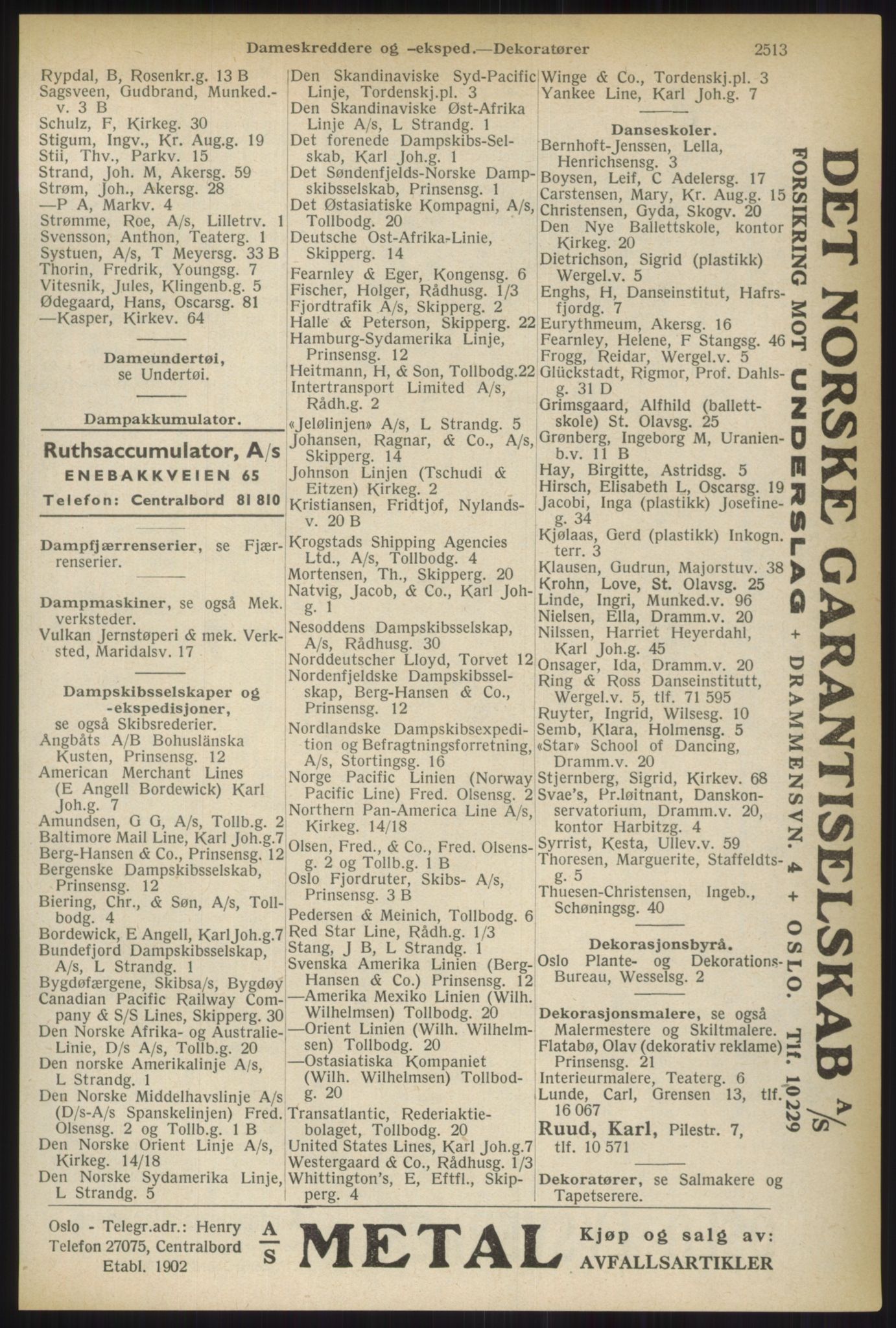 Kristiania/Oslo adressebok, PUBL/-, 1937, s. 2513