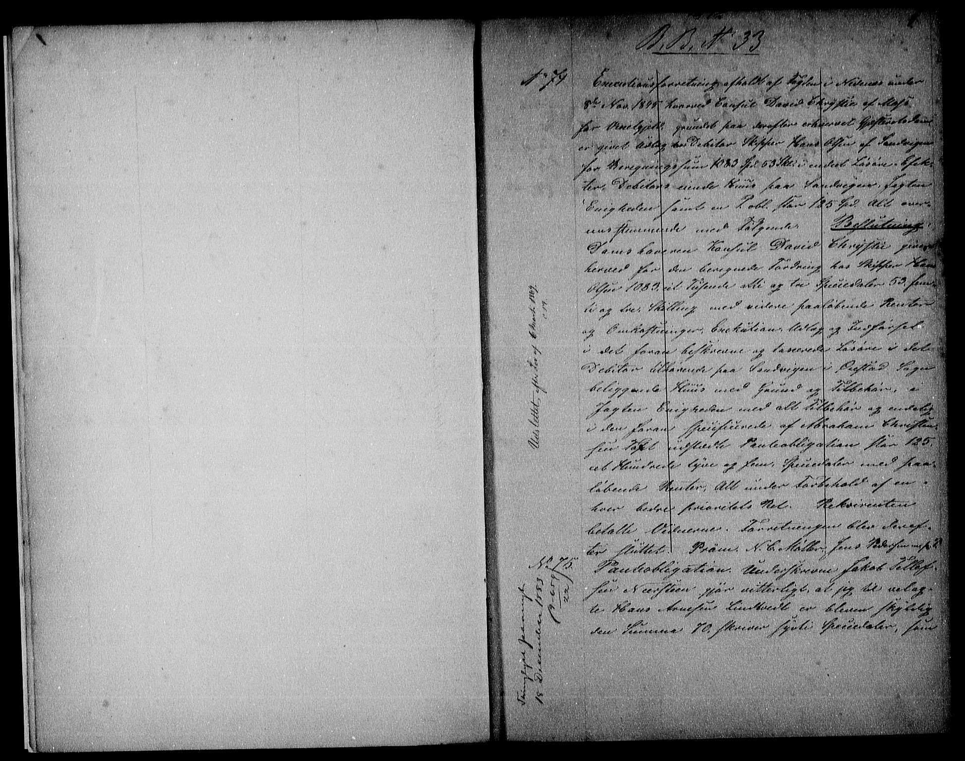 Nedenes sorenskriveri, AV/SAK-1221-0006/G/Gb/Gbc/L0004: Pantebok nr. A4, 1846-1852, s. 1