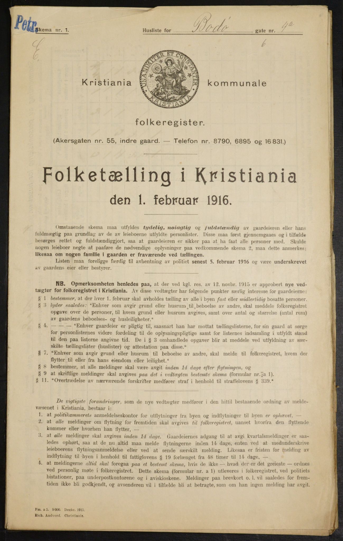 OBA, Kommunal folketelling 1.2.1916 for Kristiania, 1916, s. 6790