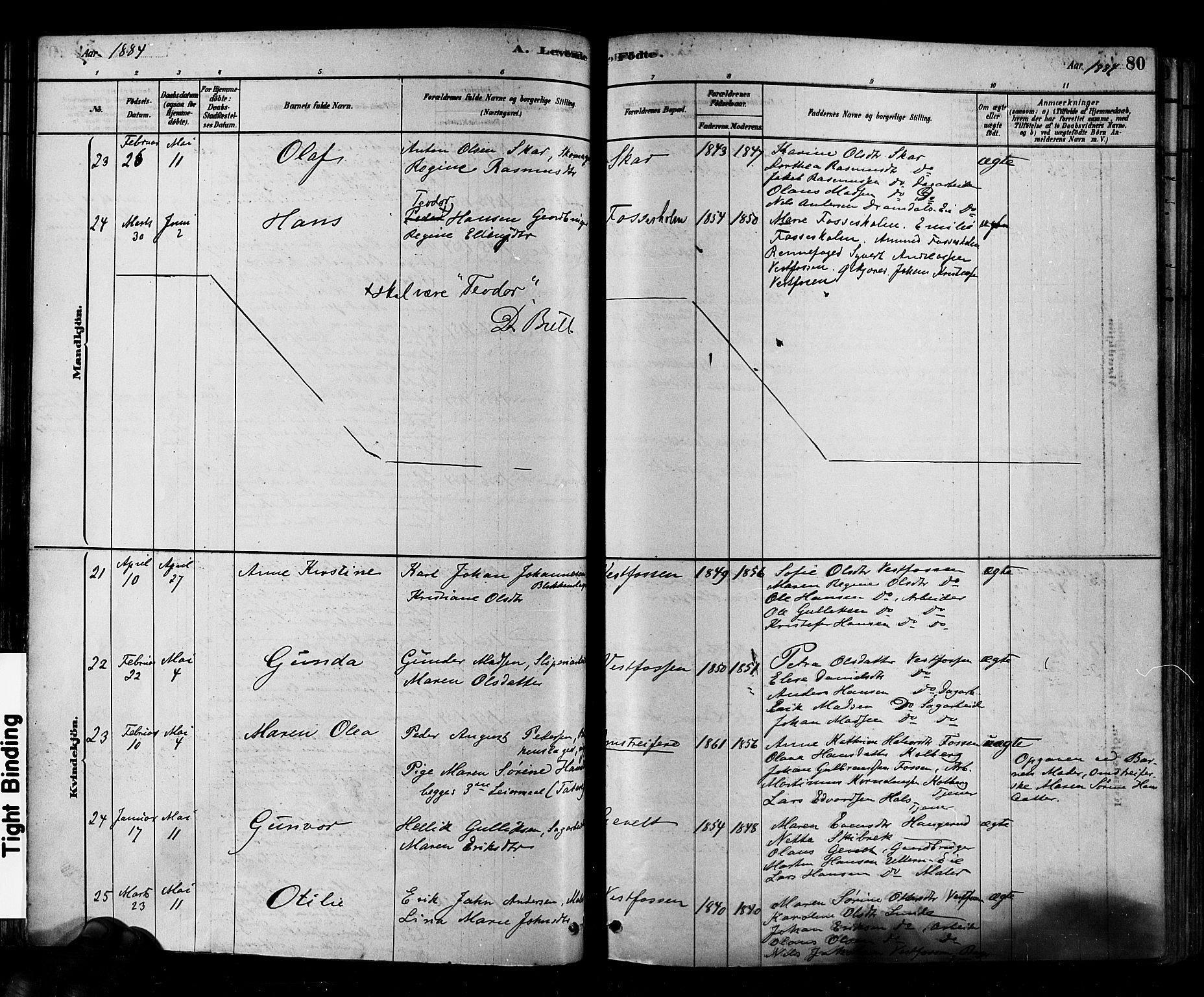 Eiker kirkebøker, AV/SAKO-A-4/F/Fb/L0001: Ministerialbok nr. II 1, 1878-1888, s. 80