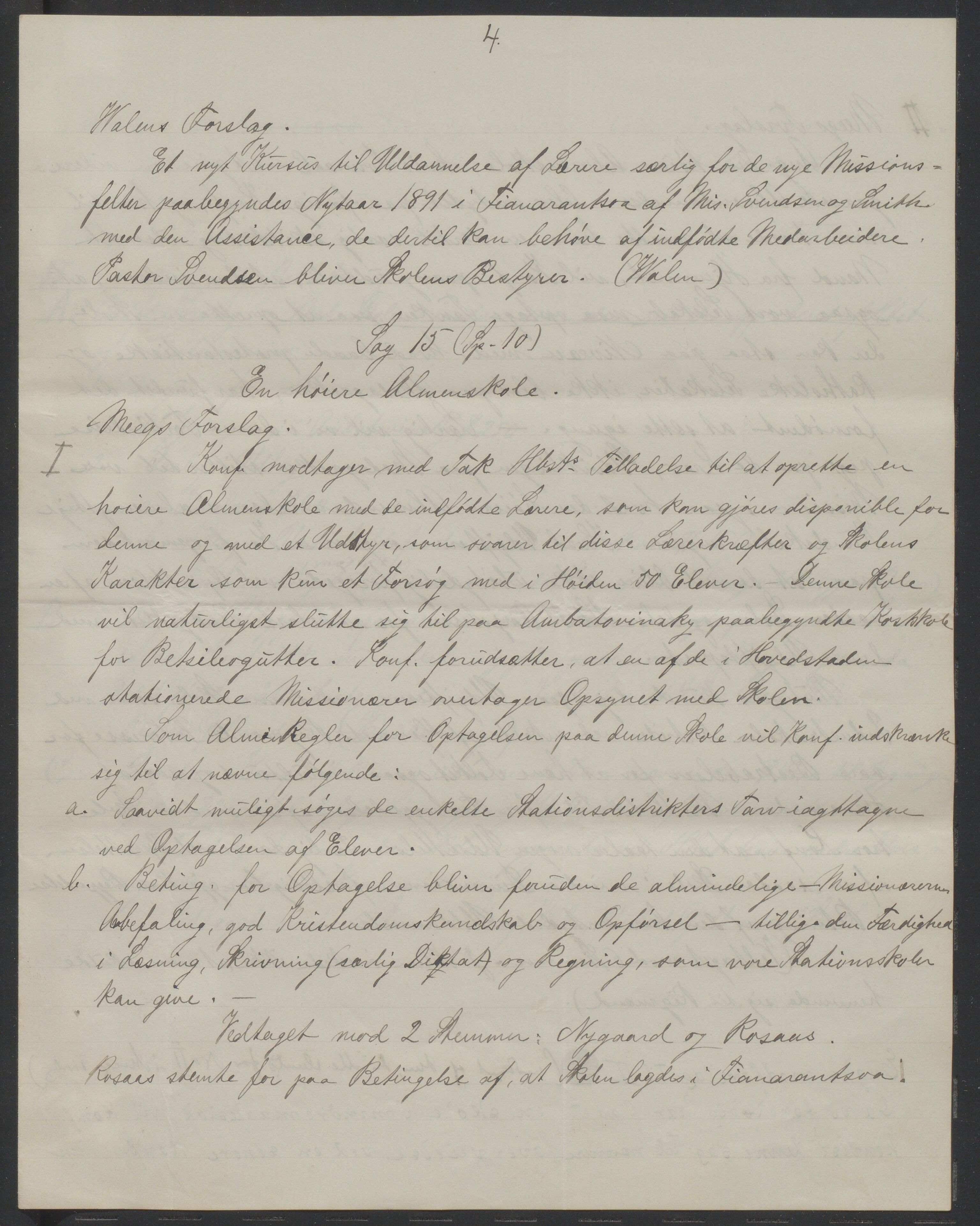 Det Norske Misjonsselskap - hovedadministrasjonen, VID/MA-A-1045/D/Da/Daa/L0038/0001: Konferansereferat og årsberetninger / Konferansereferat fra Madagaskar Innland., 1890