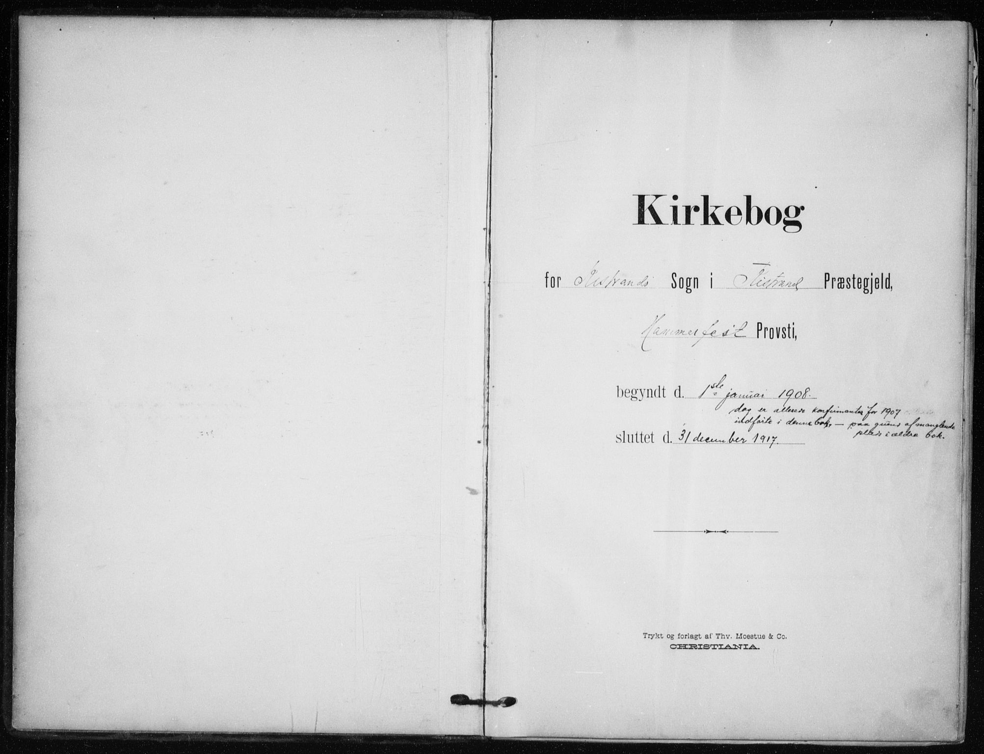 Kistrand/Porsanger sokneprestembete, SATØ/S-1351/H/Ha/L0014.kirke: Ministerialbok nr. 14, 1908-1917