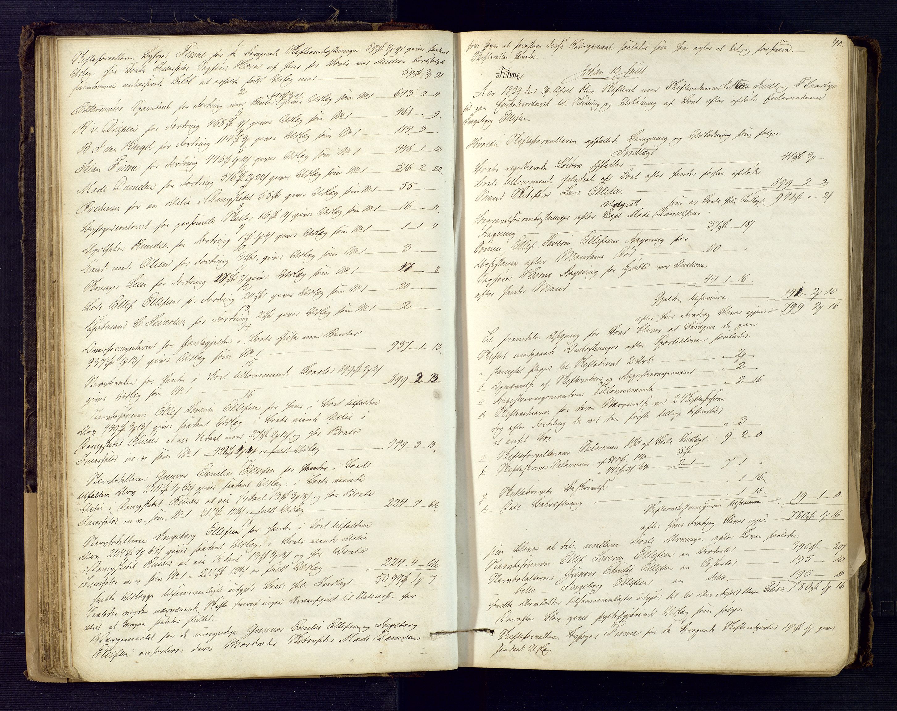 Risør byfogd, AV/SAK-1222-0005/H/Hc/L0002: Skifteprotokoll nr. 2, 1858-1871, s. 40