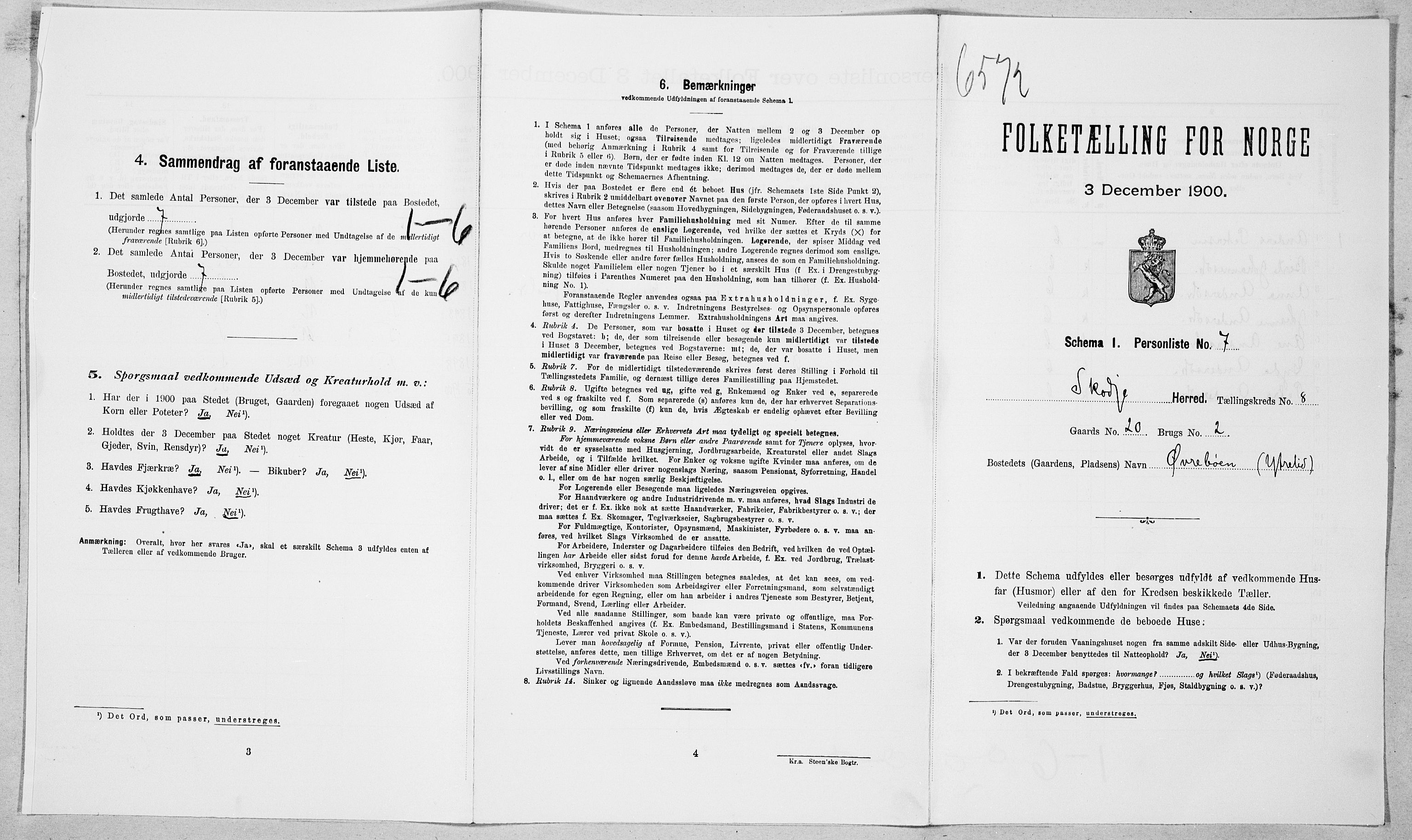 SAT, Folketelling 1900 for 1529 Skodje herred, 1900, s. 400