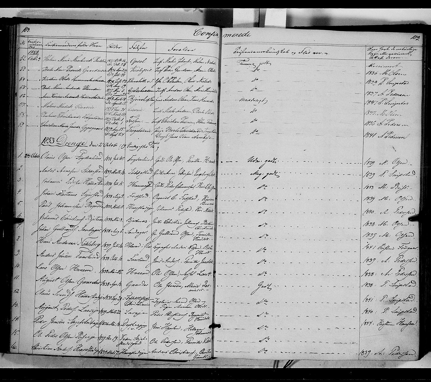 Østre Toten prestekontor, AV/SAH-PREST-104/H/Ha/Haa/L0003: Ministerialbok nr. 3, 1848-1856, s. 103
