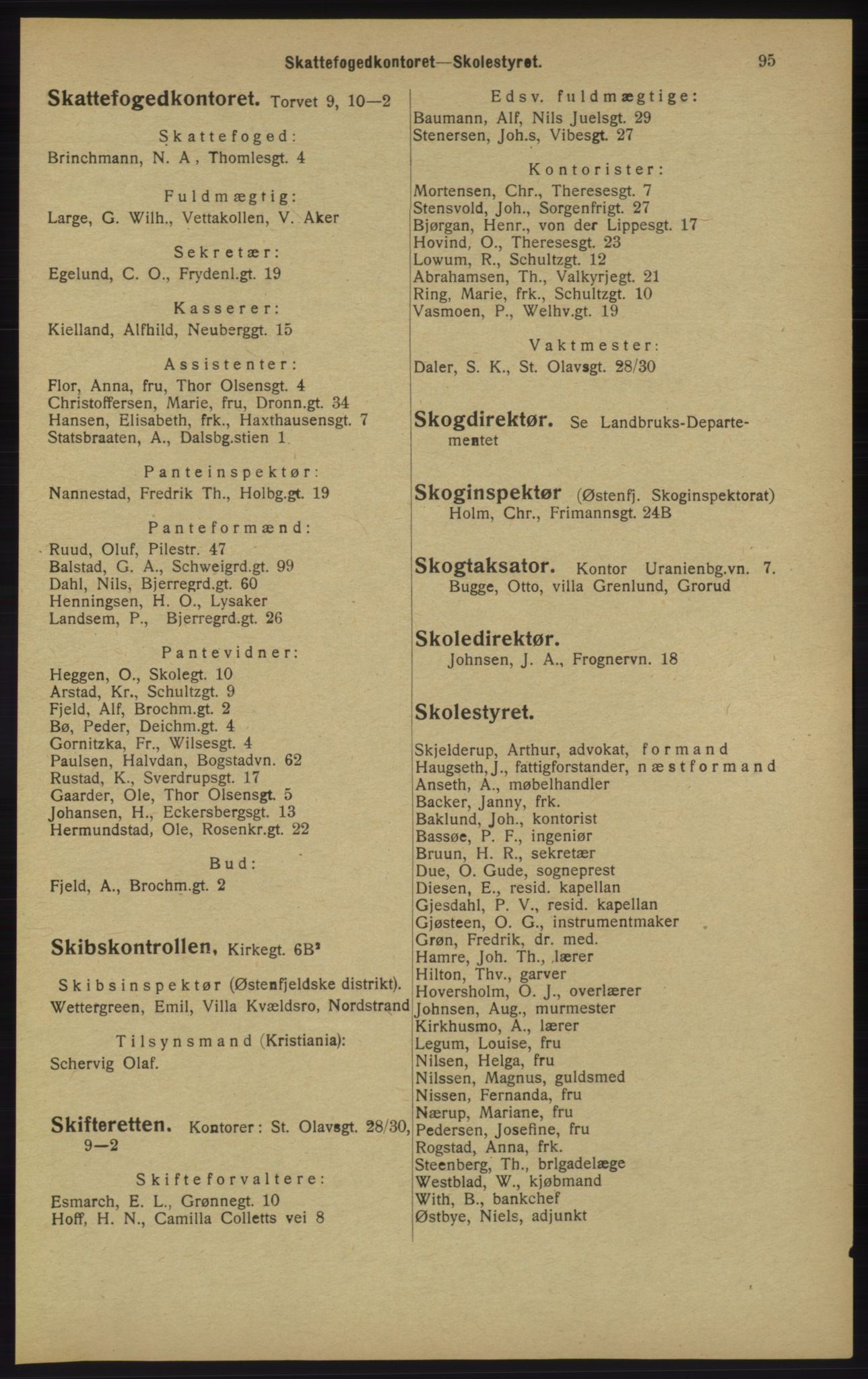 Kristiania/Oslo adressebok, PUBL/-, 1913, s. 97